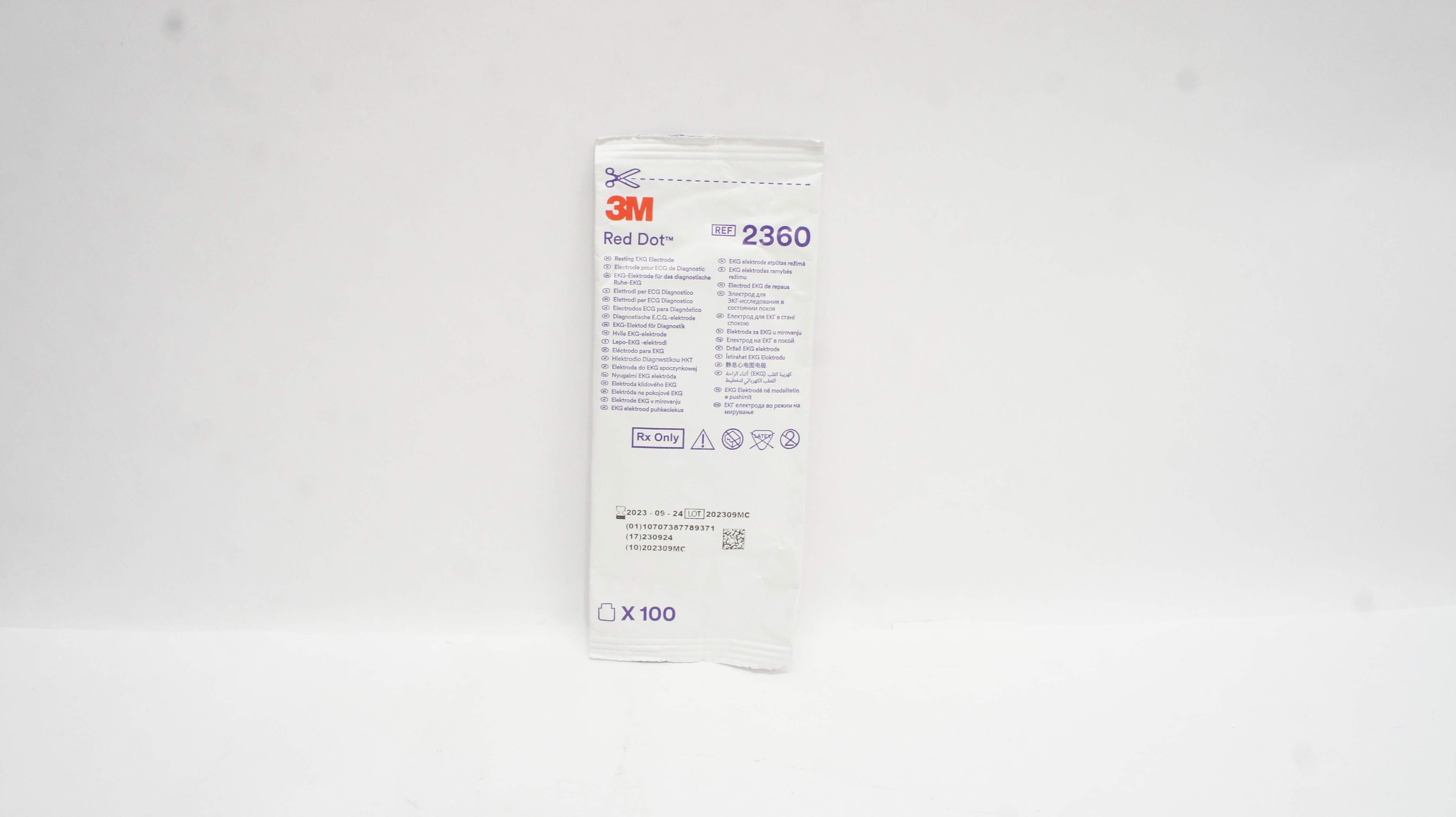 3M V2360 NovaPlus Resting EKG Electrode (x) - Pack of 100