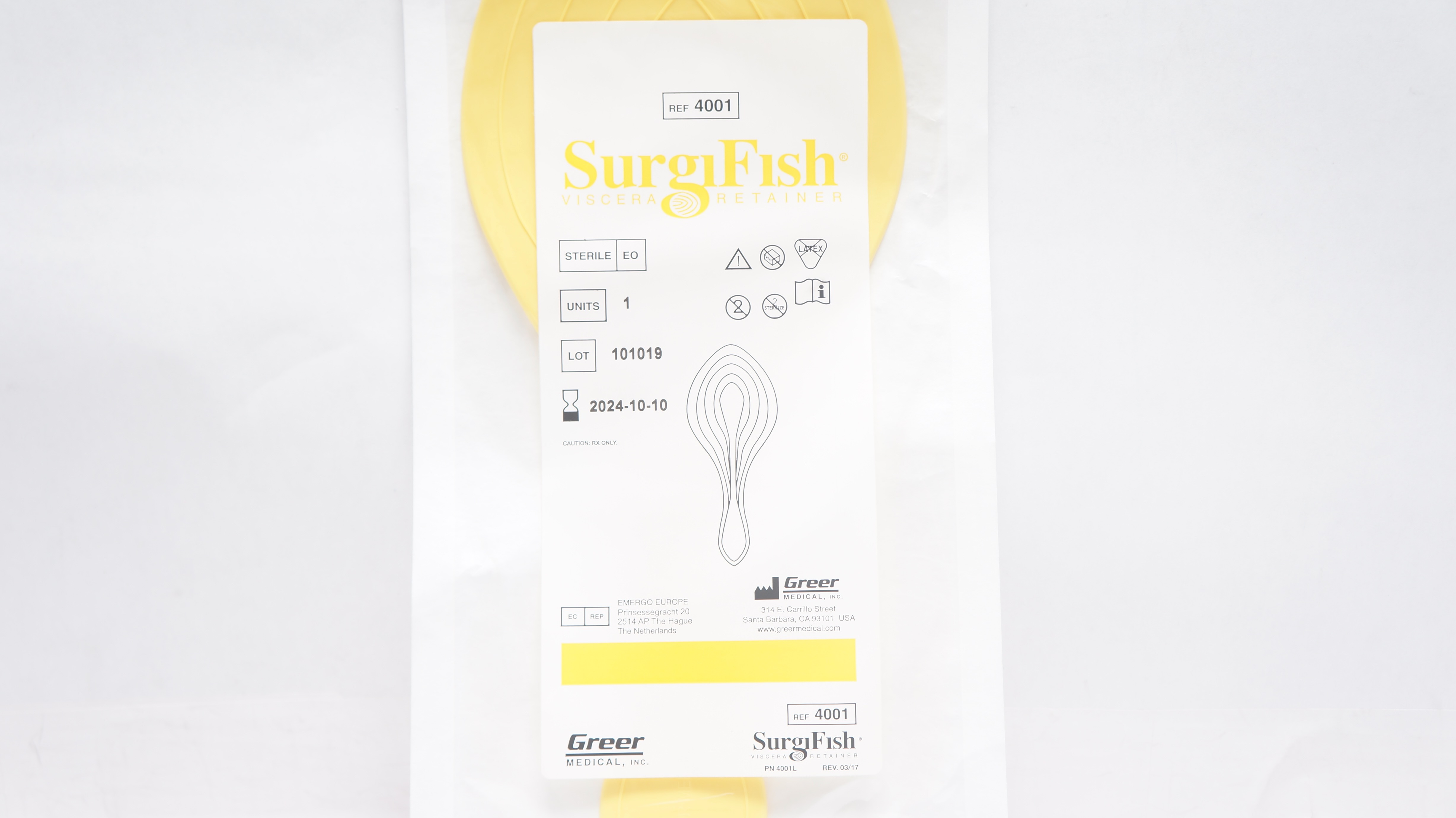 Greer Medical 4001 SurgiFish Viscera Retainer