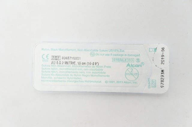 Alcon 8065710001 AU-5.0 2 Metric Nylon Black Monofilament Non-Absorbable Stre(x)