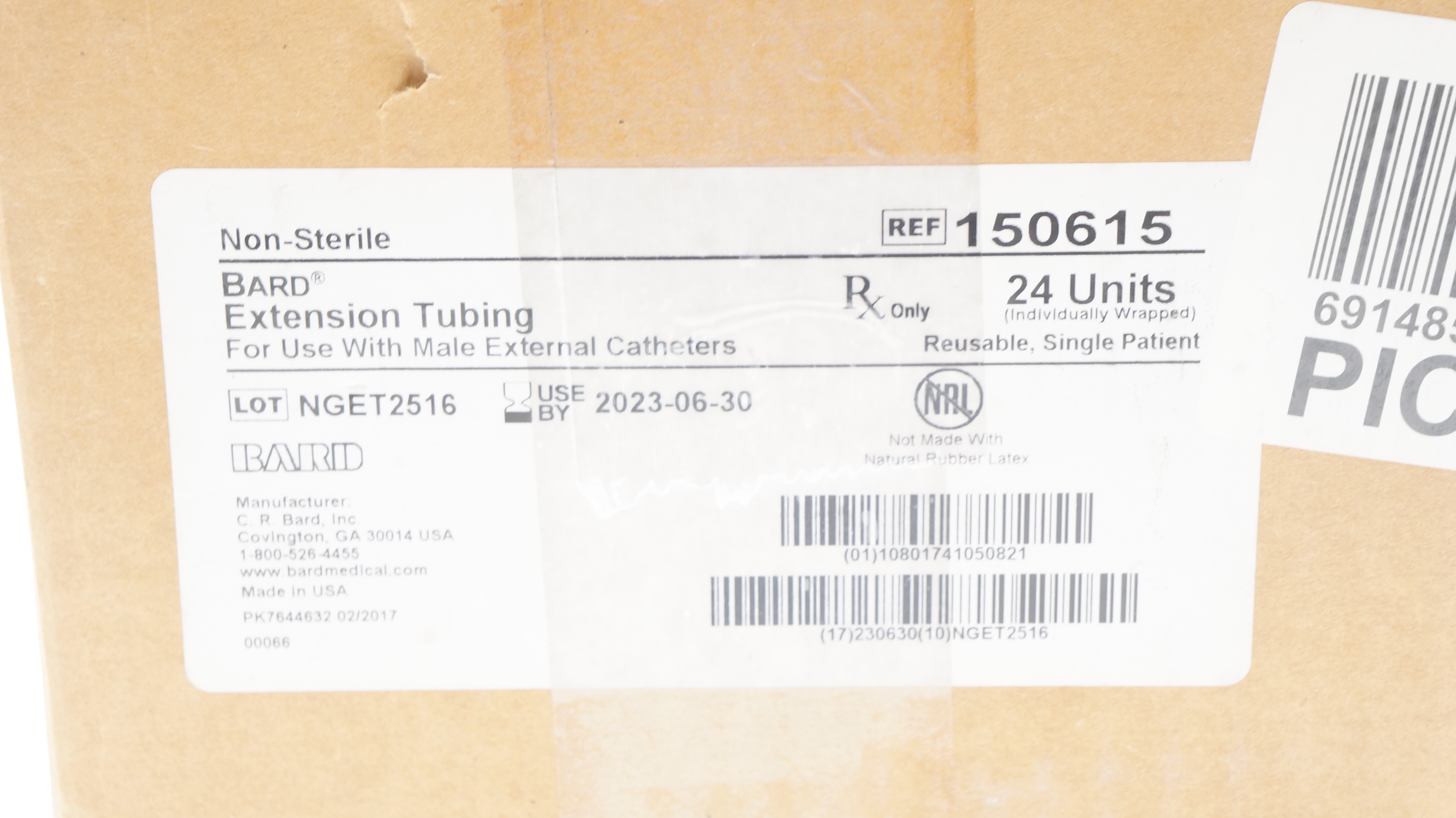 Bard 150615 Extension Tubing (x) - Box of 24