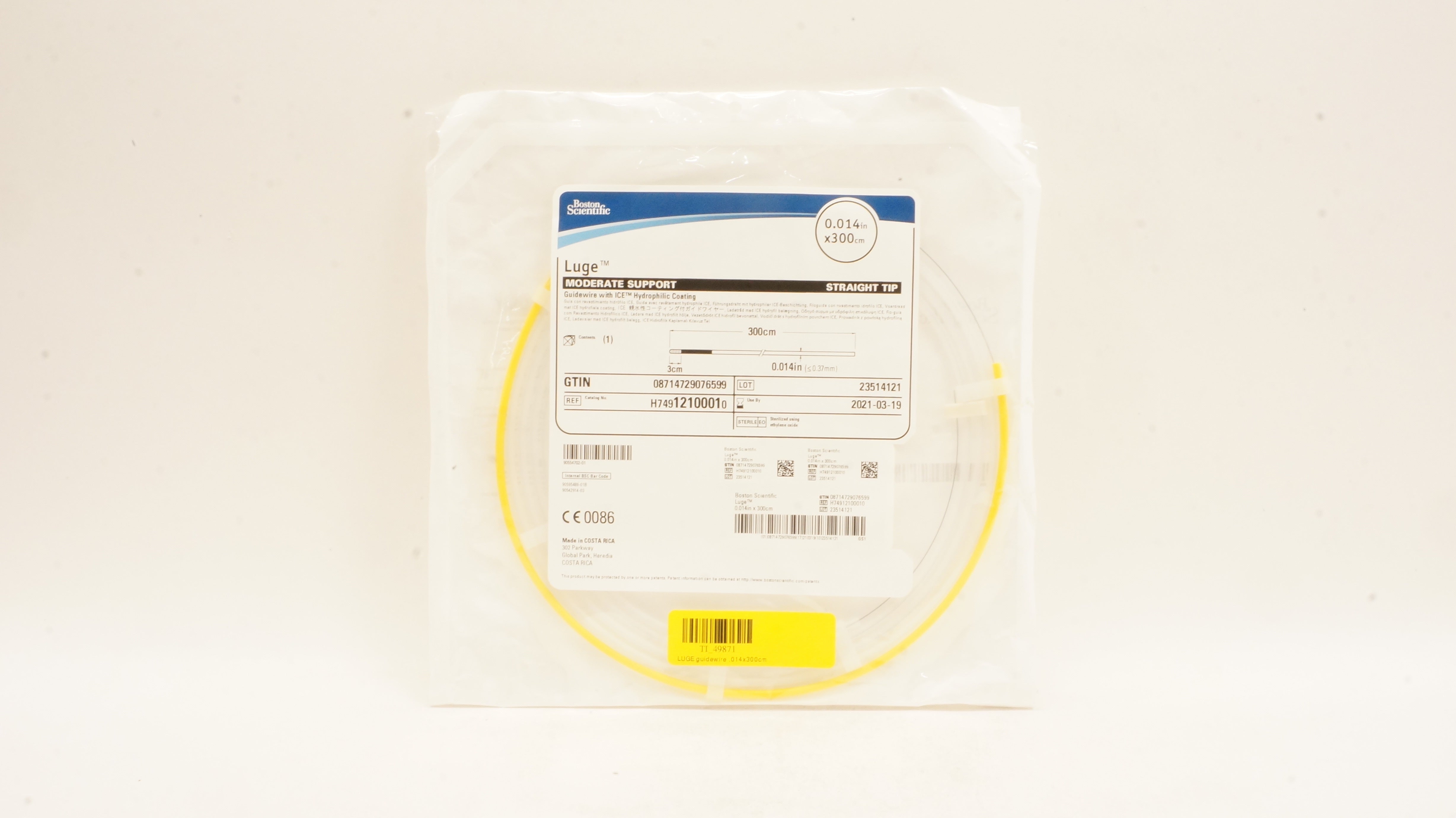 Boston Scientific 1210001 Guidewire Hydrophilic Coating 0.014in. x