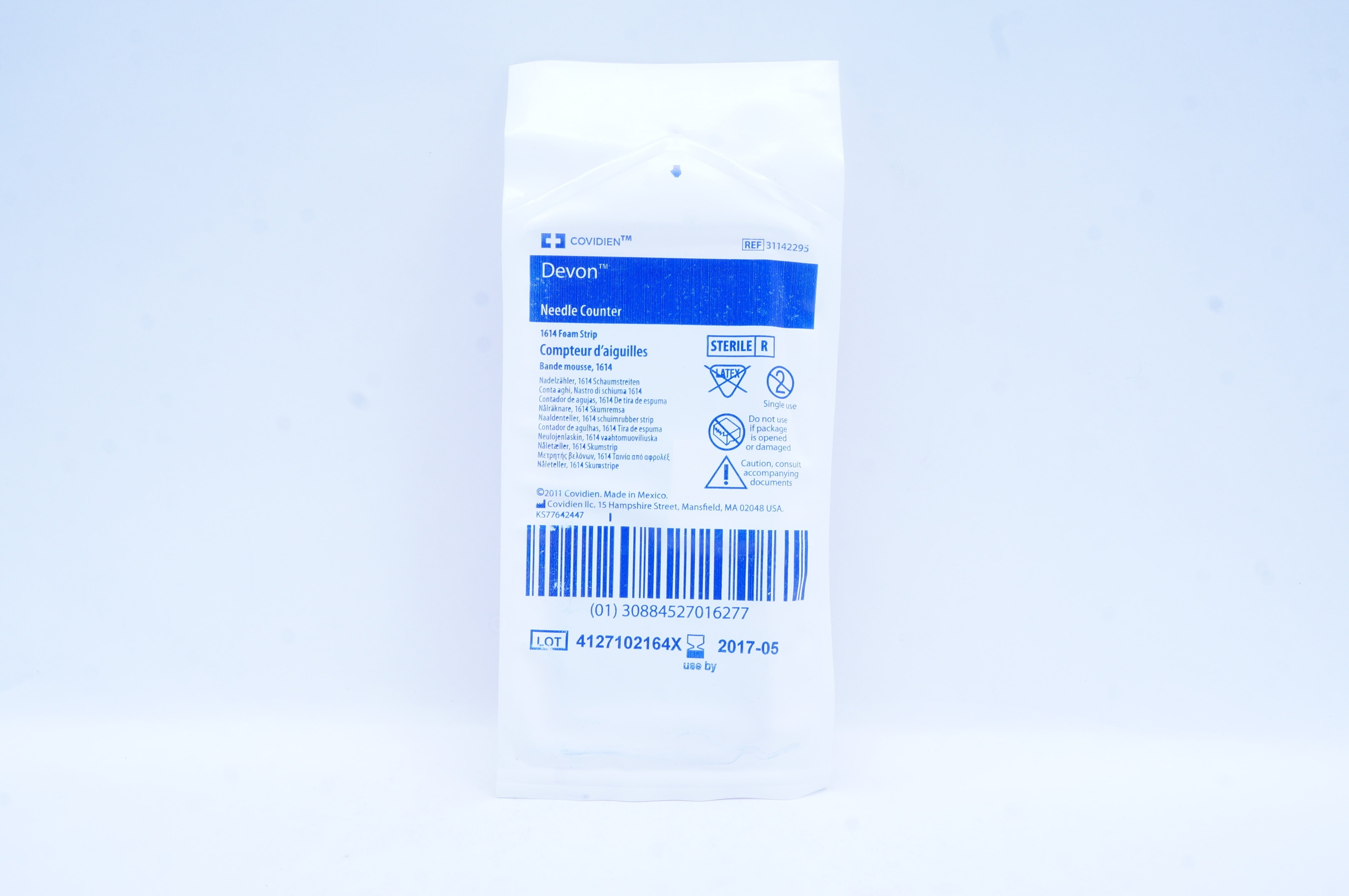 Covidien 31142295 Devon Ndle Counter 1614 Foam Strip (x)