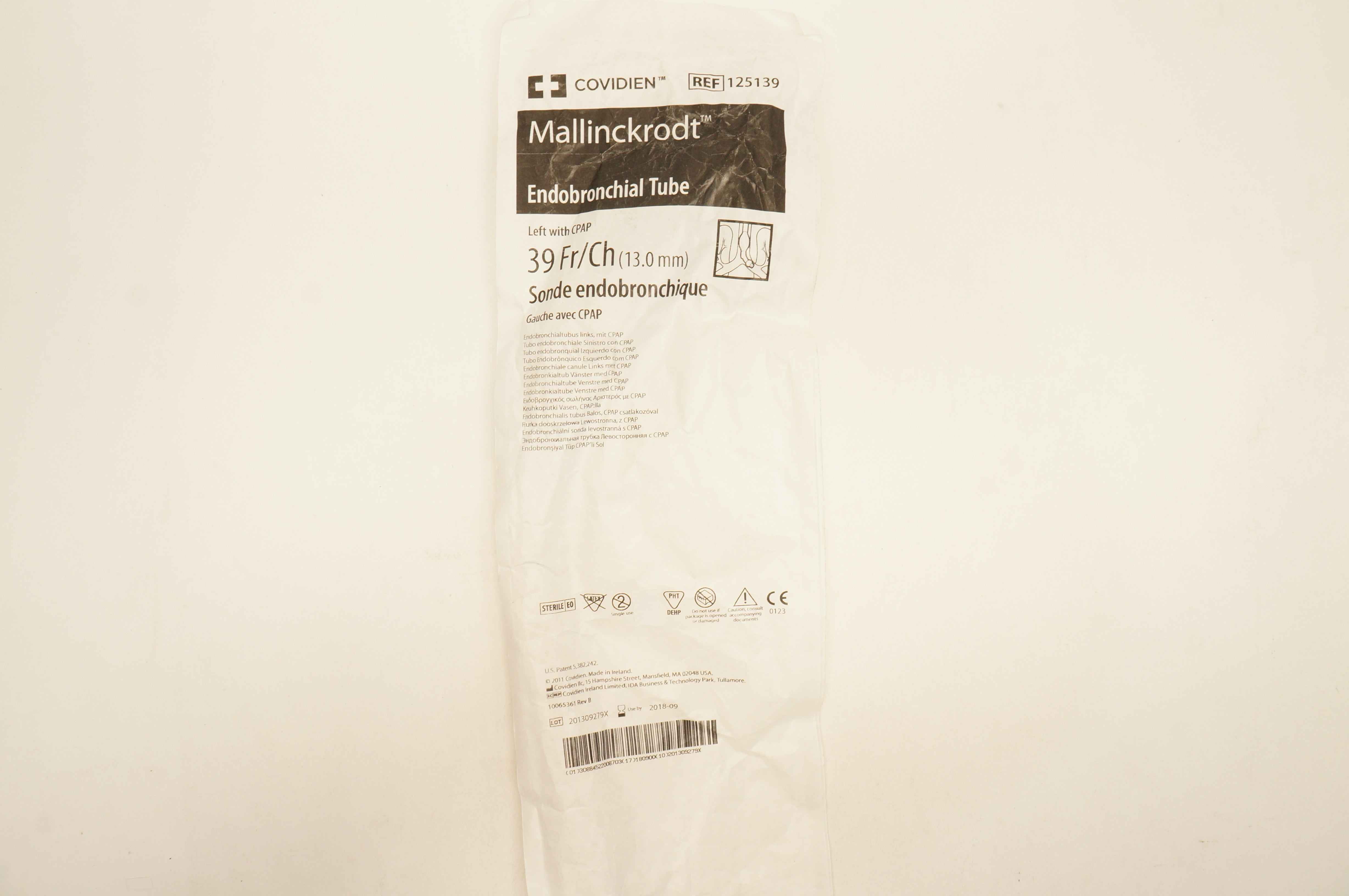 Covidien 125139 Mallinckrodt Endobronchial Tube Left 39Fr. (x)