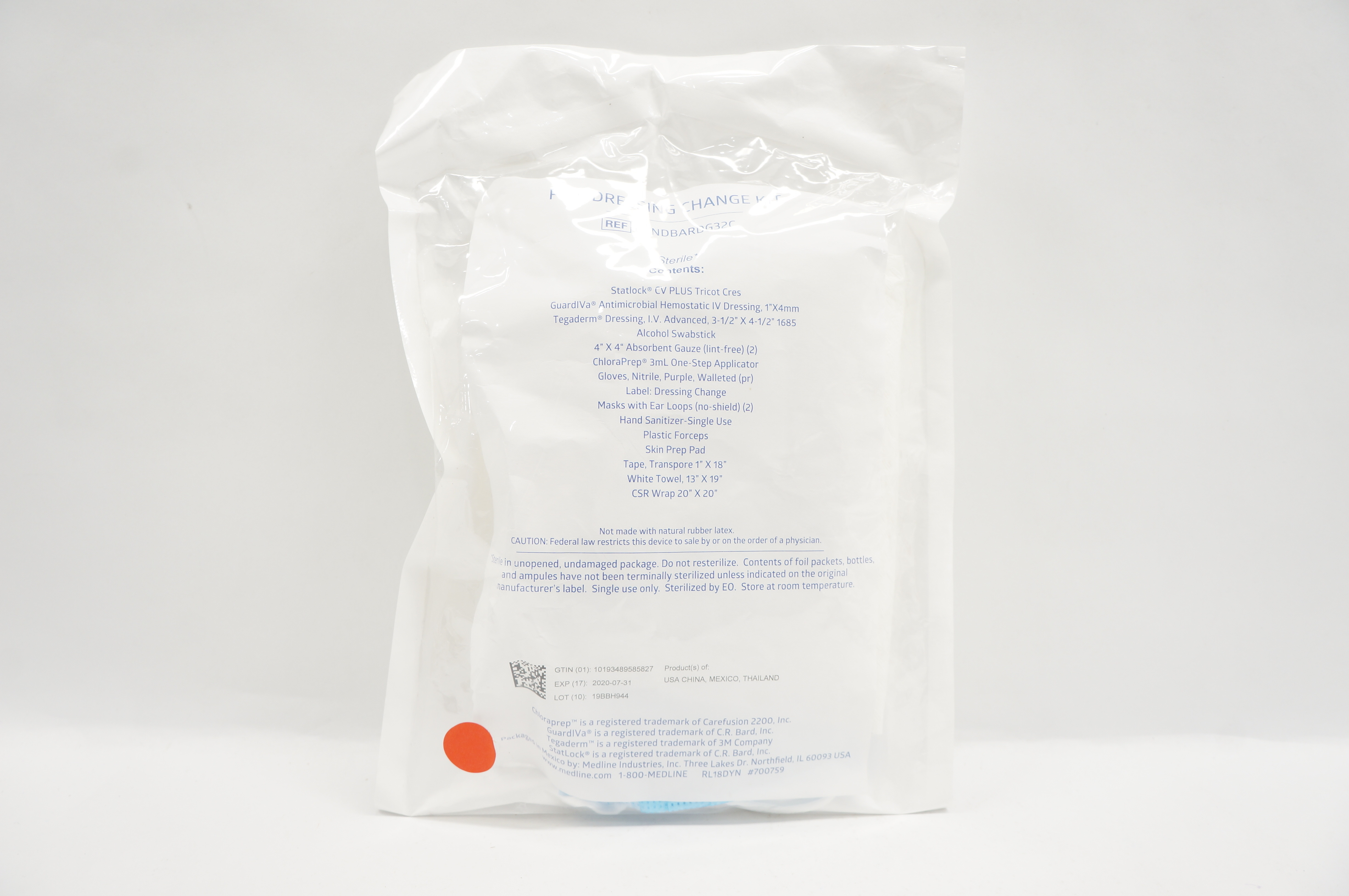 Medline DYNDBARDG32C Picc Dressing Change Kit (x)