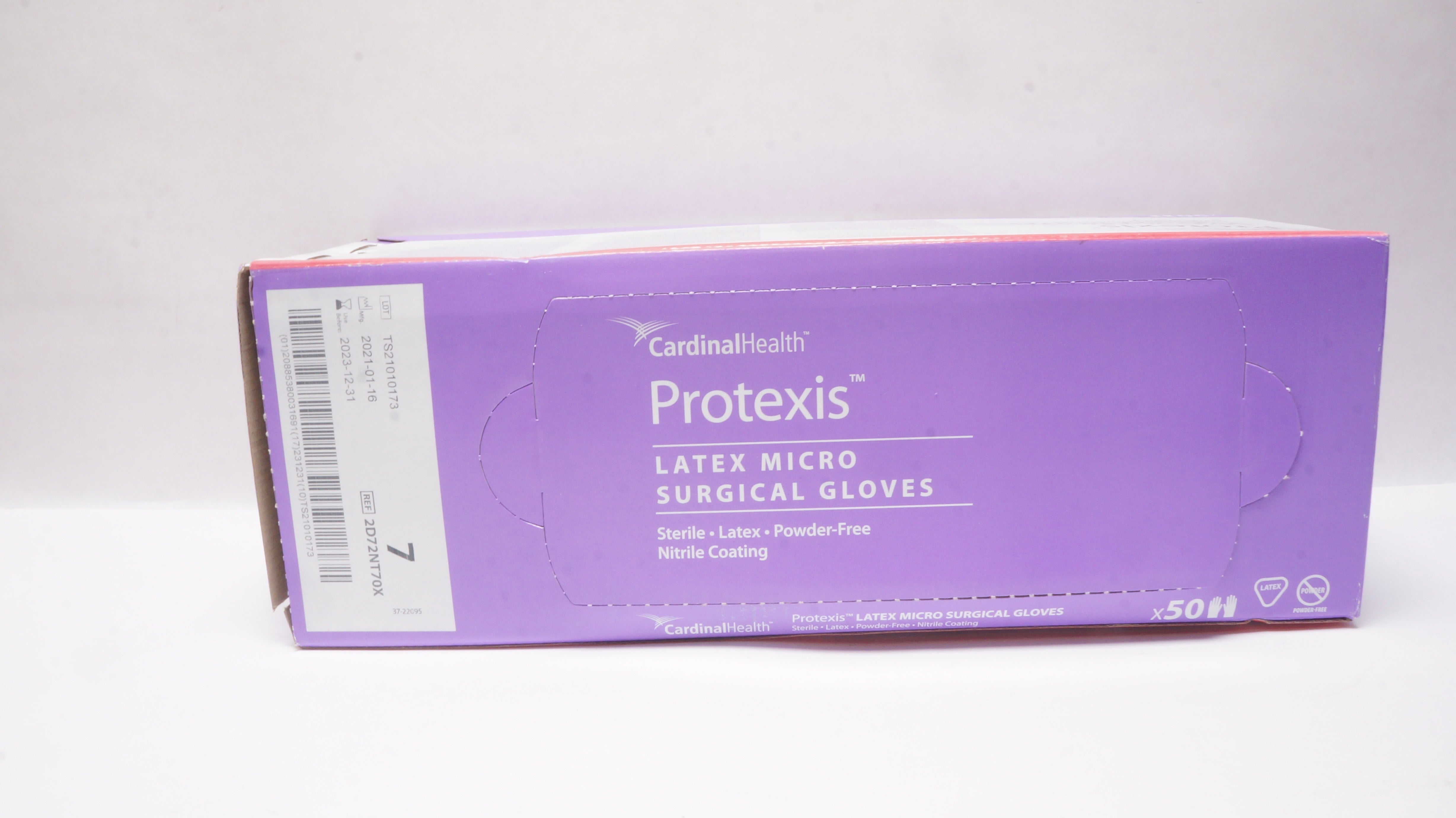 Cardinal Health 2D72NT70X Protexis Latex Micro Surgical Gloves Size7 - Box of 50