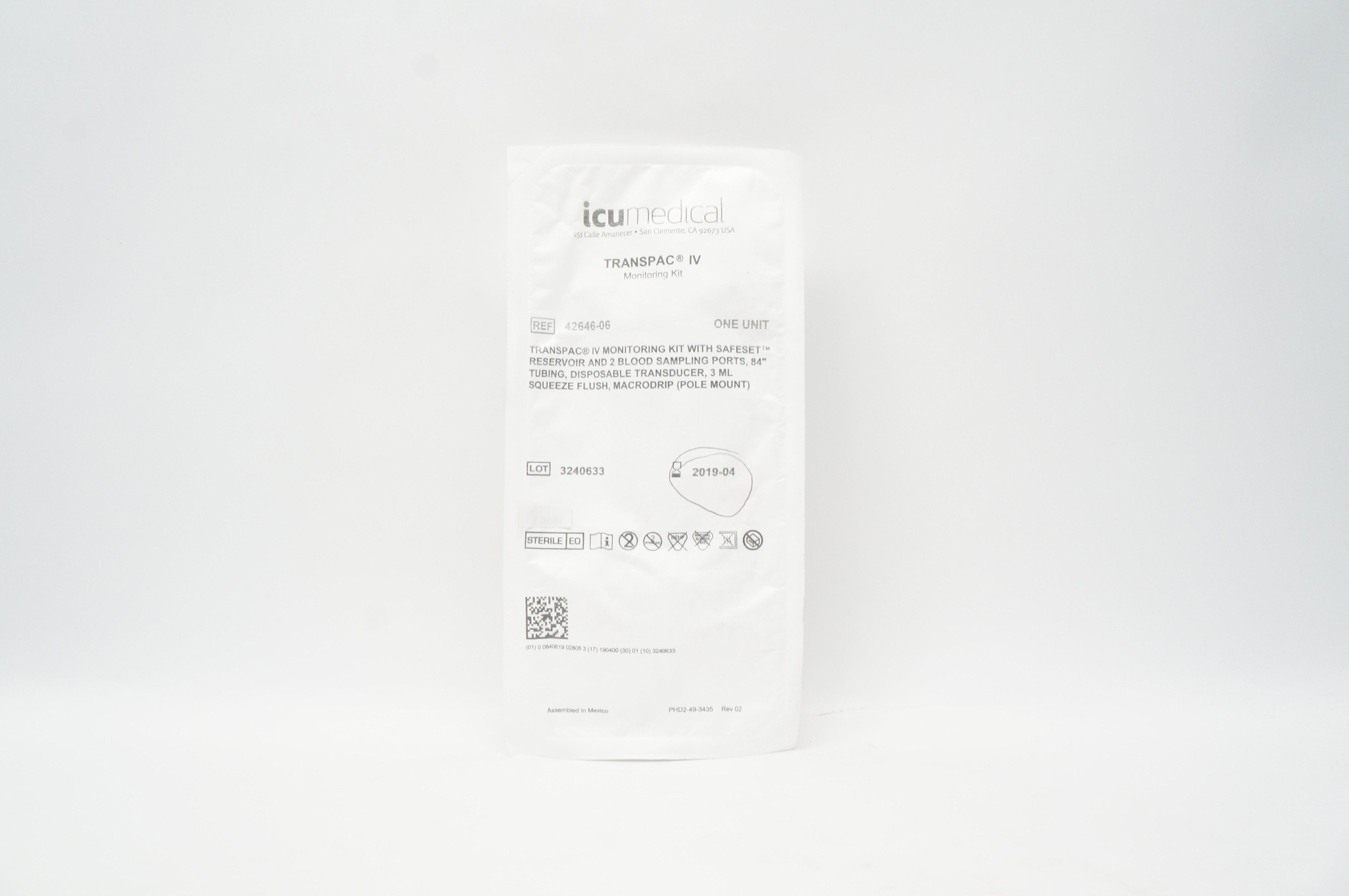 ICU Medical 42646-06 TRANSPAC IV Monitoring Kit (x)