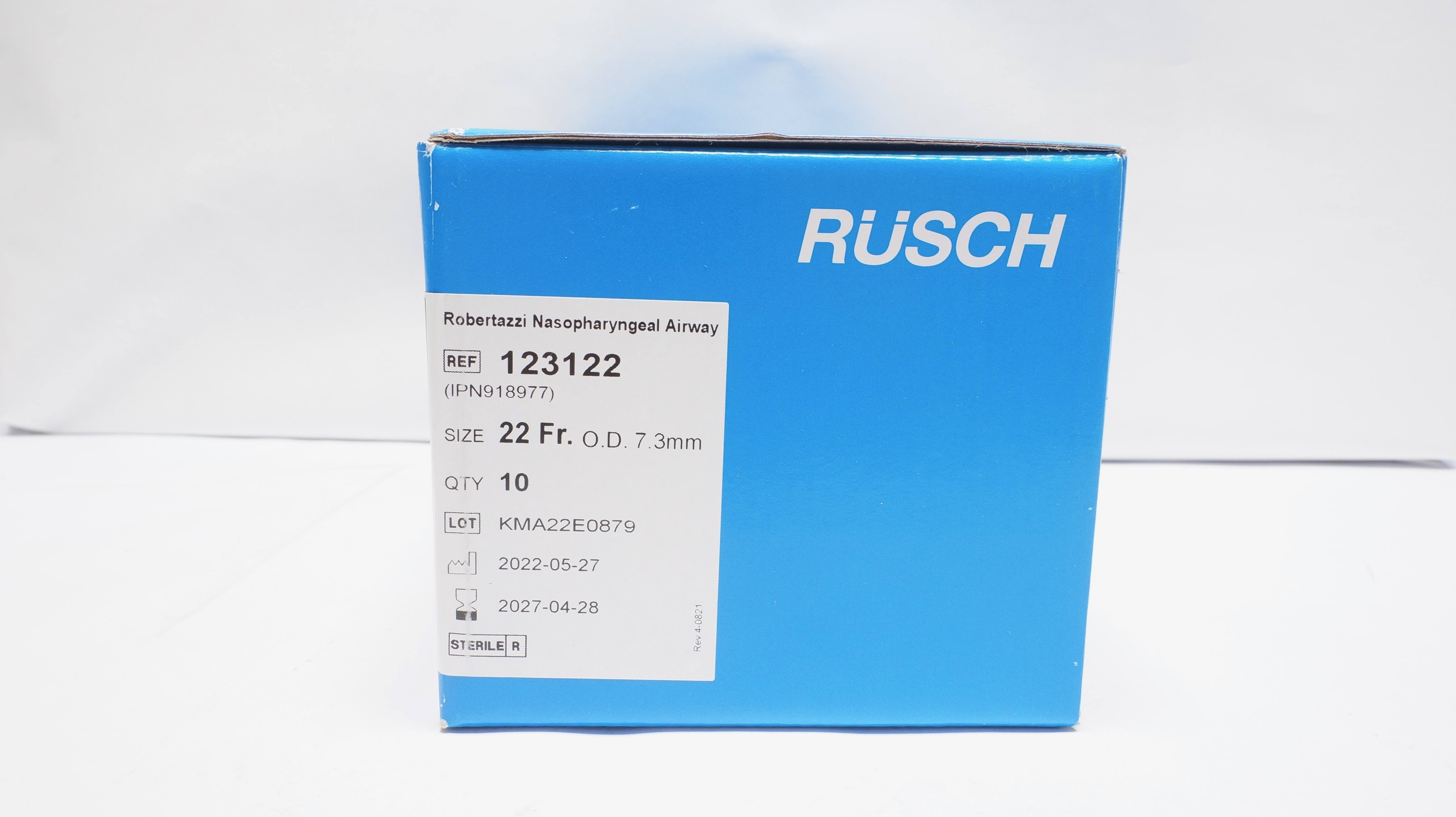 Teleflex 123122 Rusch Robertazzi Nasopharyngeal Airway 22Fr x 7.3mm-Box of 10(x)
