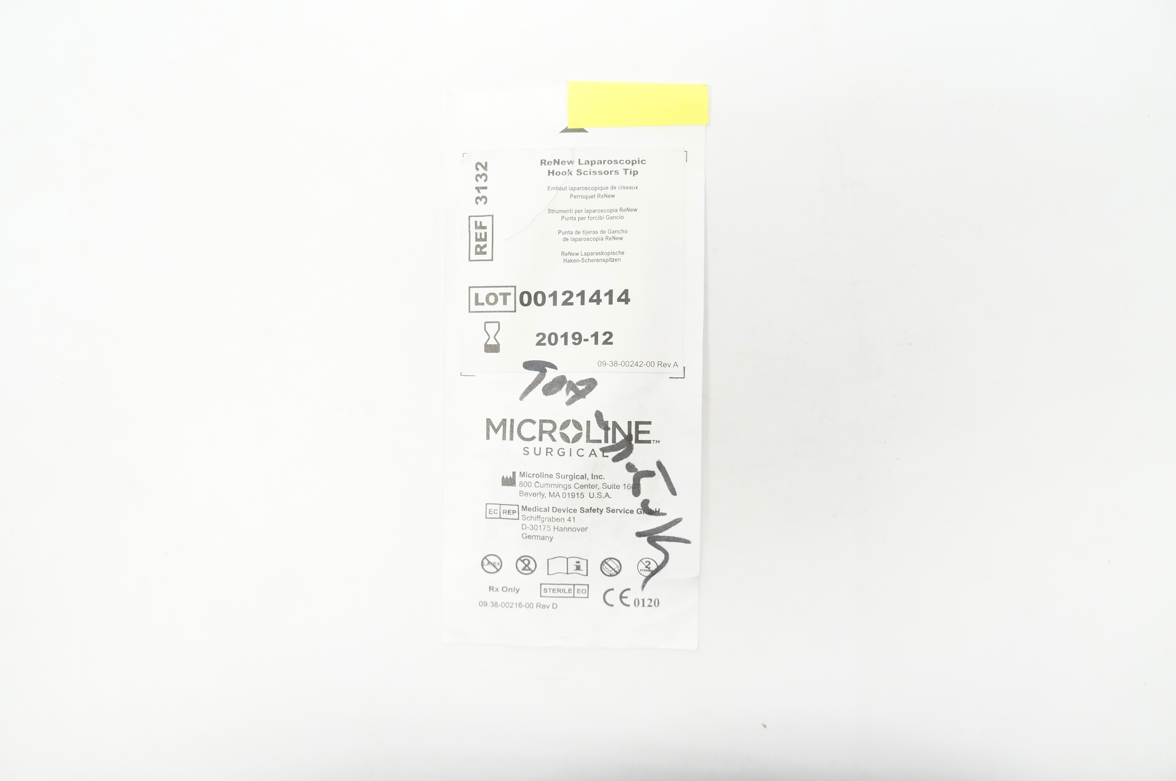 MicroLine Surgical 3132 ReNew Hook Scissor Tip Disposable (x)