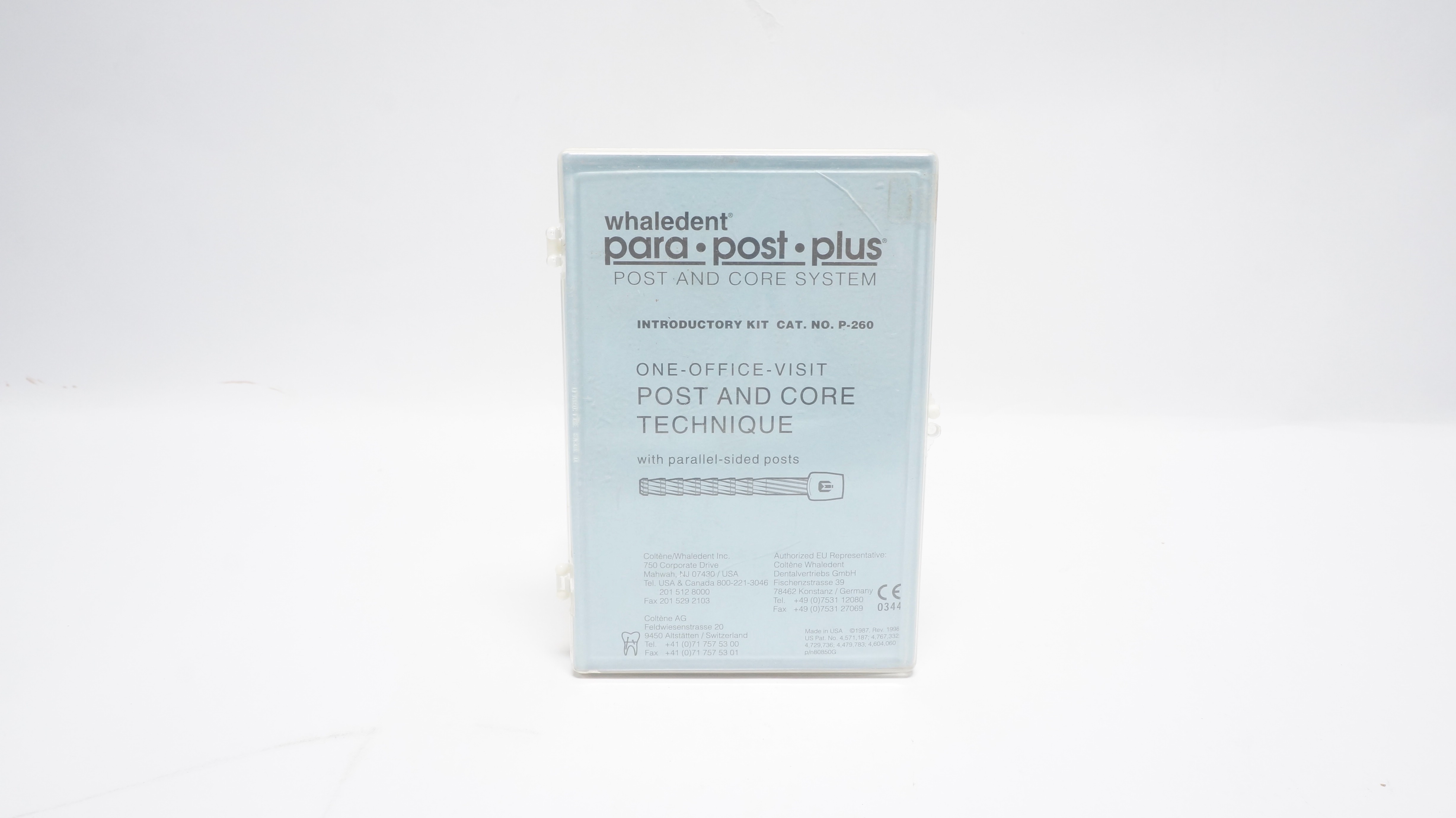 Whaledent P-260 Para.Post.Plus, Post & Core System W/Parallel-Sides Posts