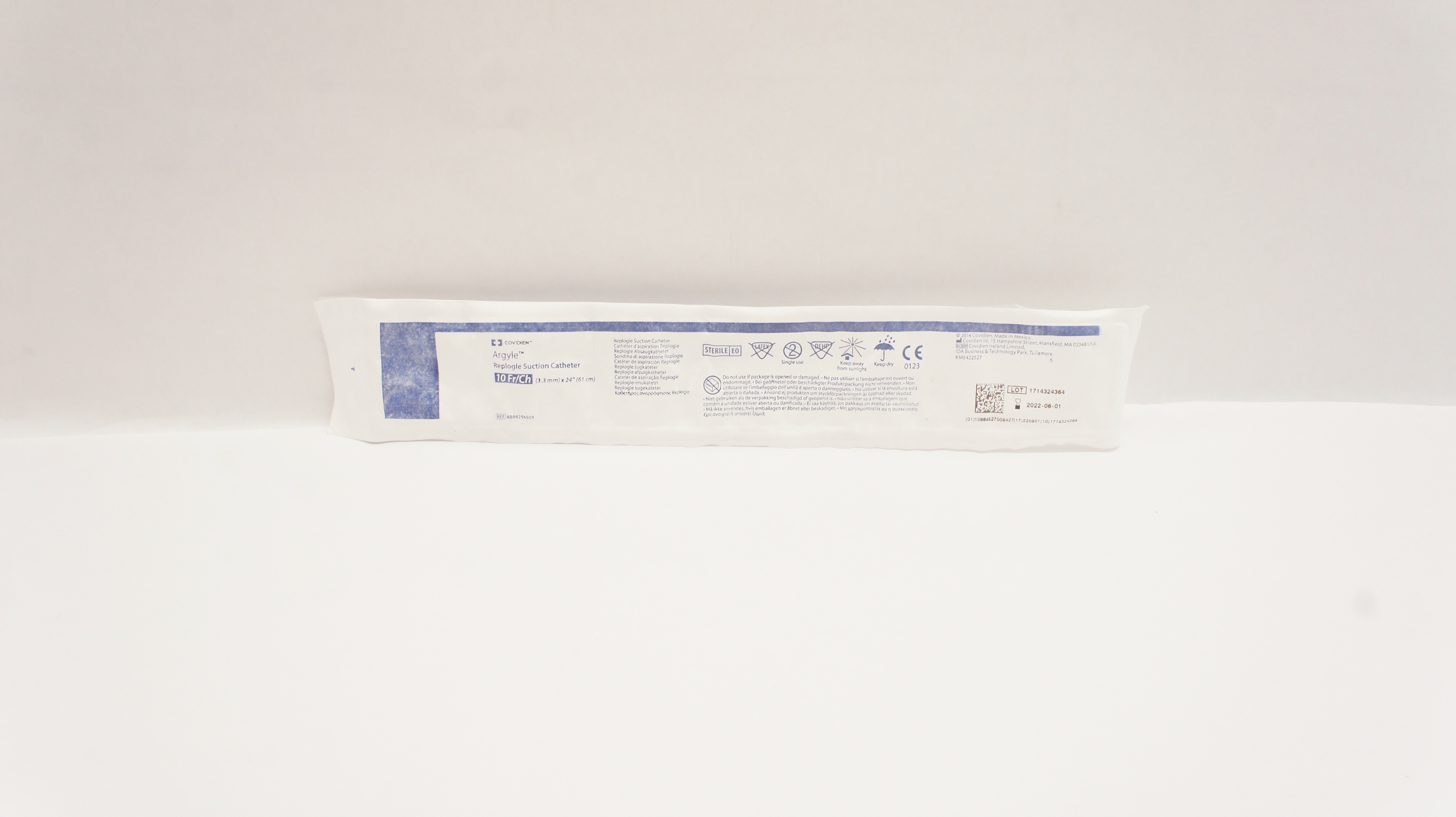 Covidien 8888256503 Argyle Replogle Suction Cath. 10Fr/Ch x 24inch (x)