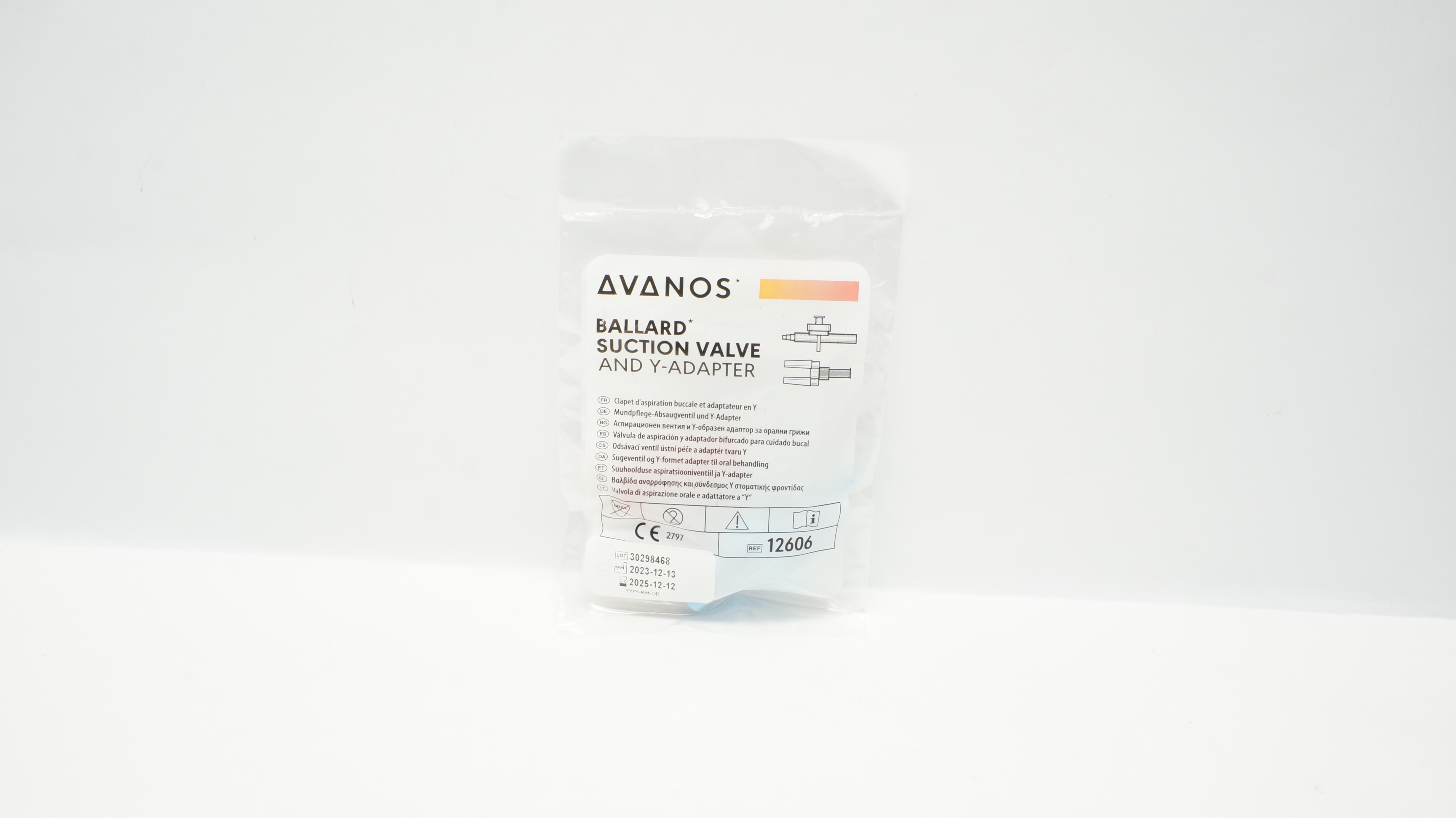 Avanos 12606 Ballard Suction Valve And Y-Adapter