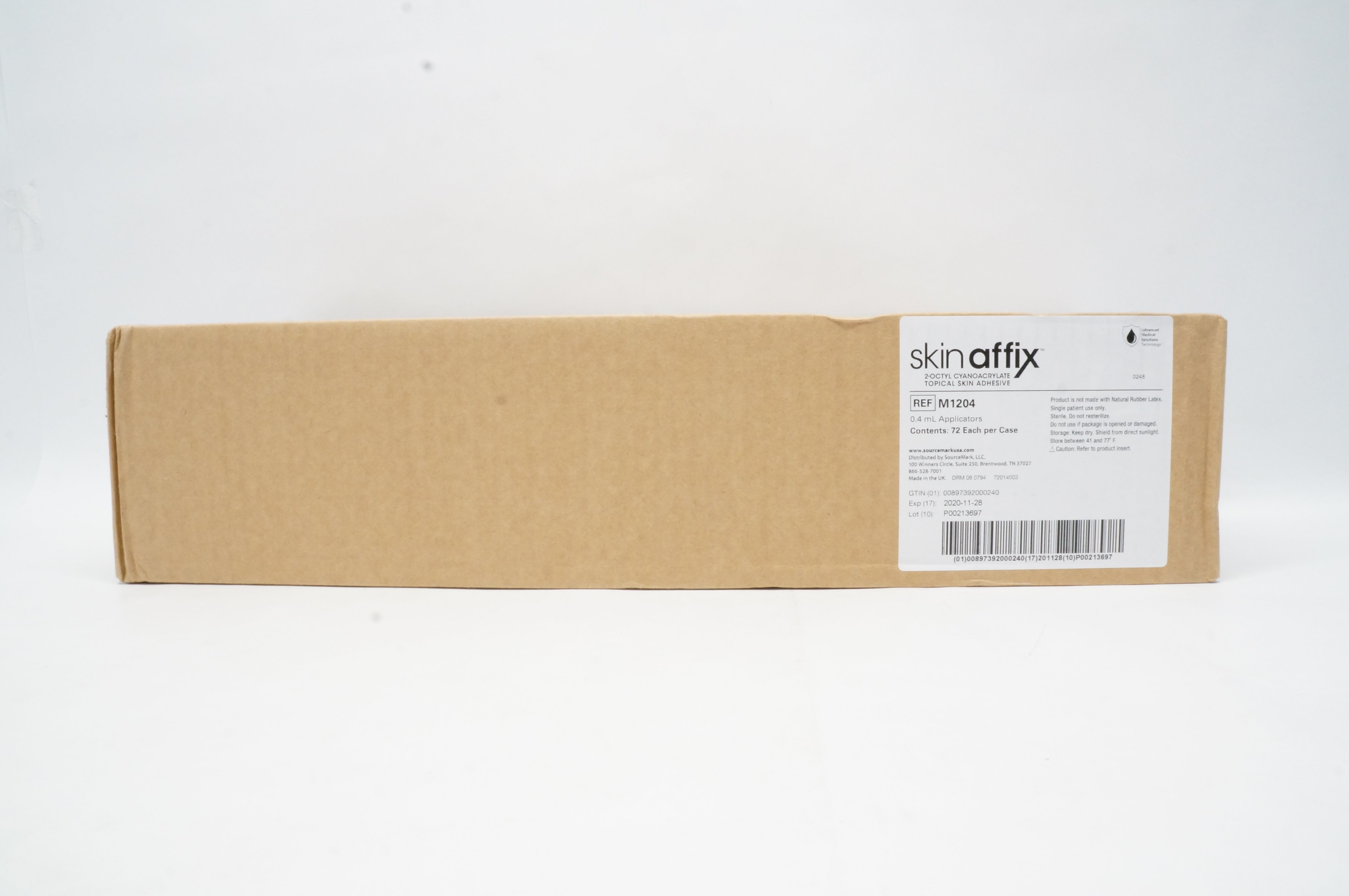 SourceMark M1204 Skin Affix Topical Skin Adhesive 0.4mL (x) - Box of 72