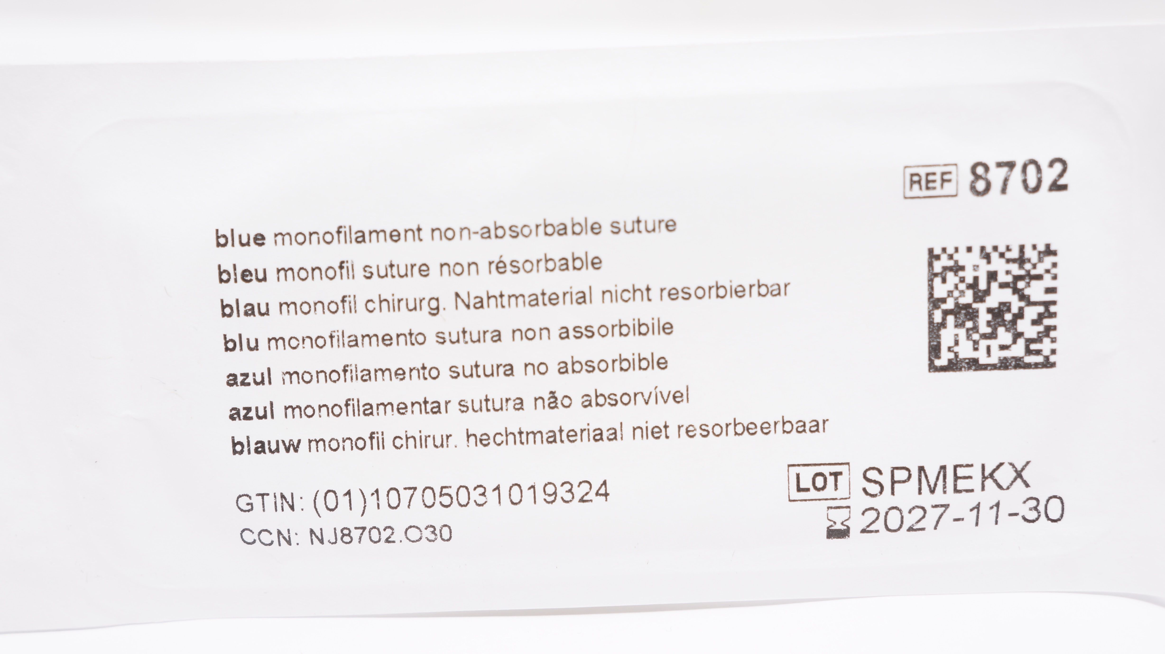 Ethicon 8702 7-0 PROLENE Polypropylene Stre BV-1 9.3mm 3/8c