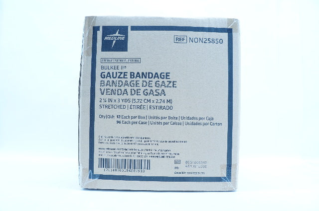 Medline NON25850 Bulkee II Gauze Bandage 2 1/4in x 3yds 12 per Box - Case of 96