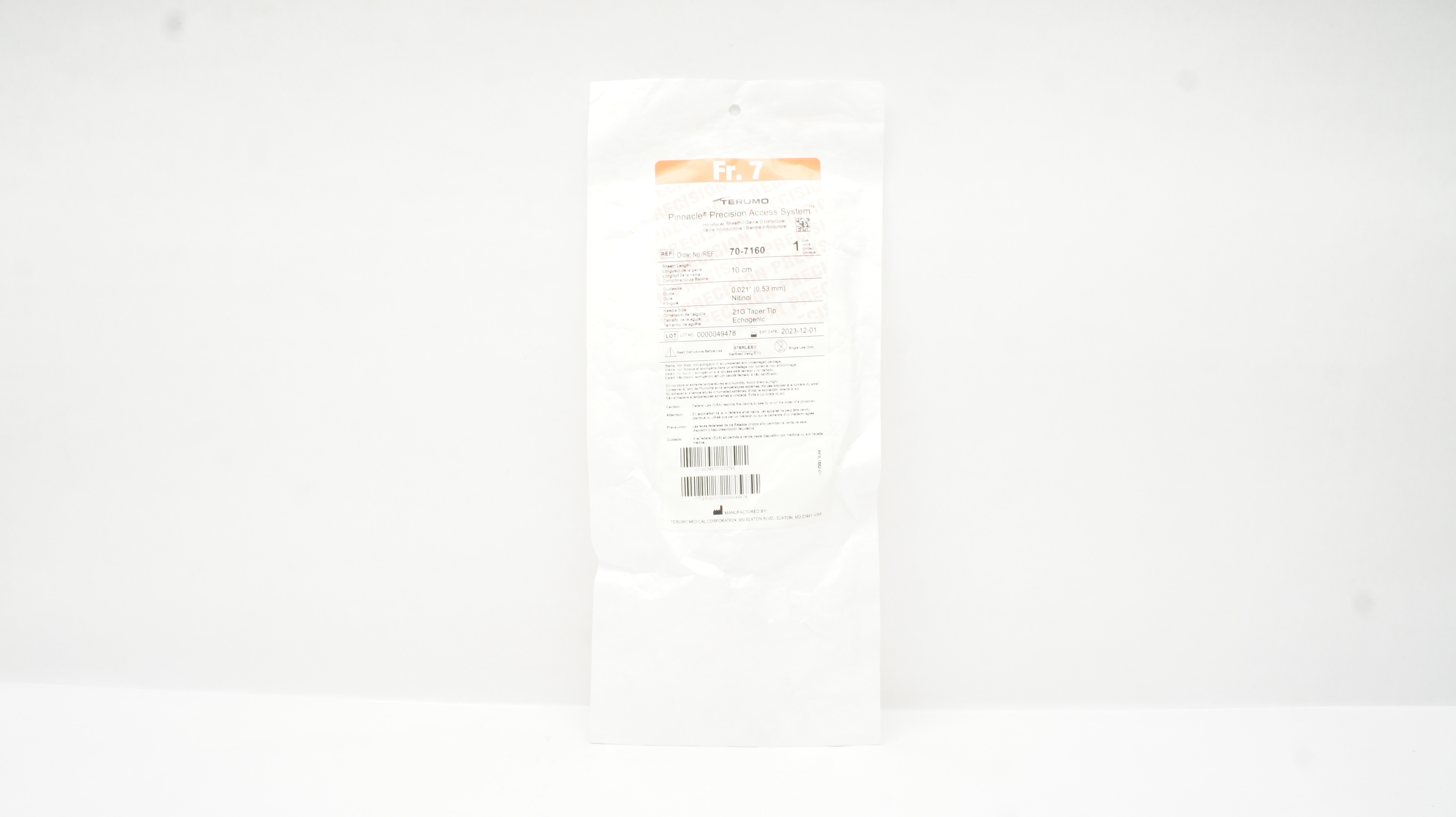 Terumo 70-7160 Pinnacle Precision Access System 10cm x 0.021In x 21G (x)