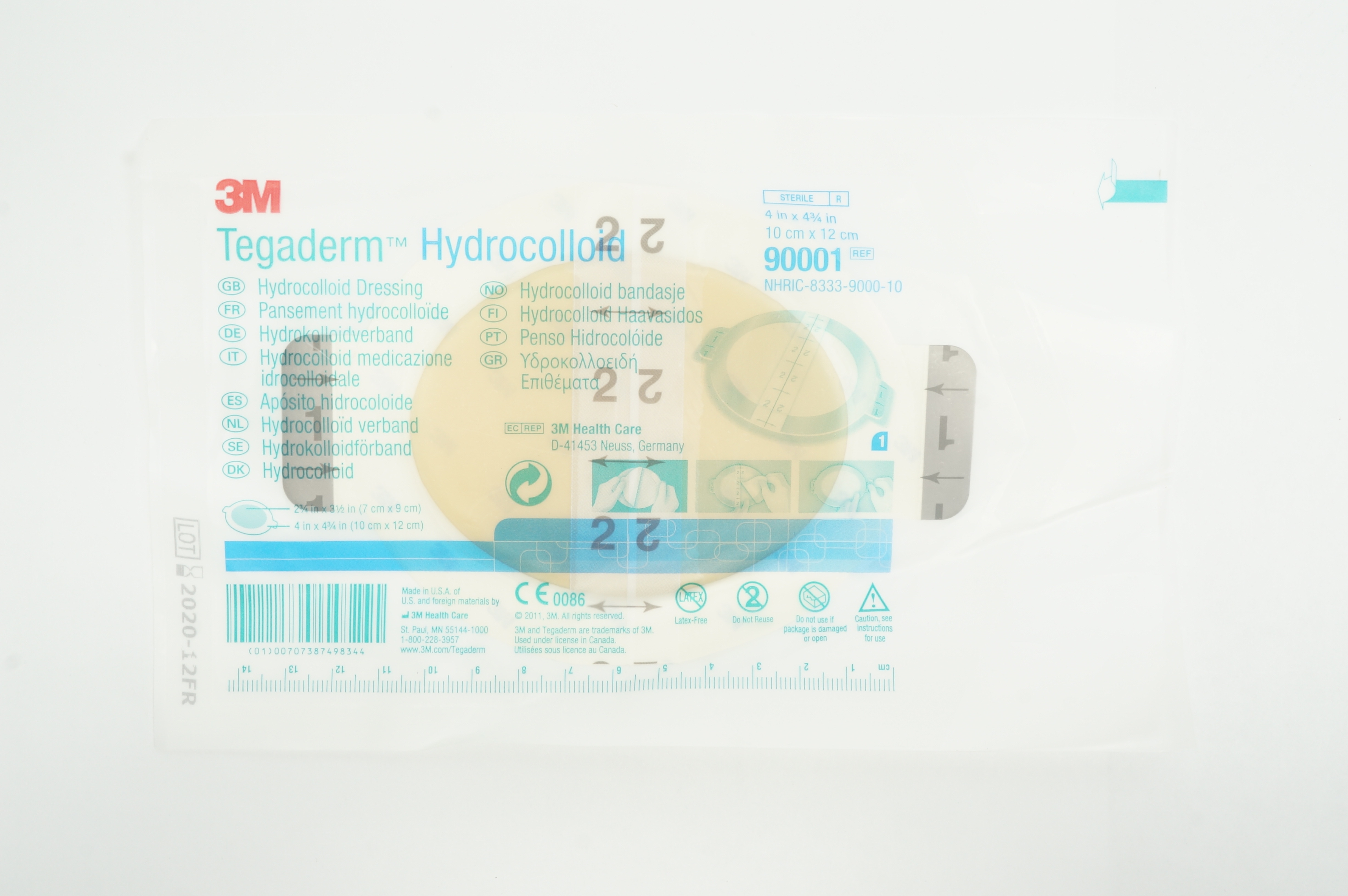 3M 90001 Tegaderm Hydrocolloid 4inch x 4-3/4inch (x)