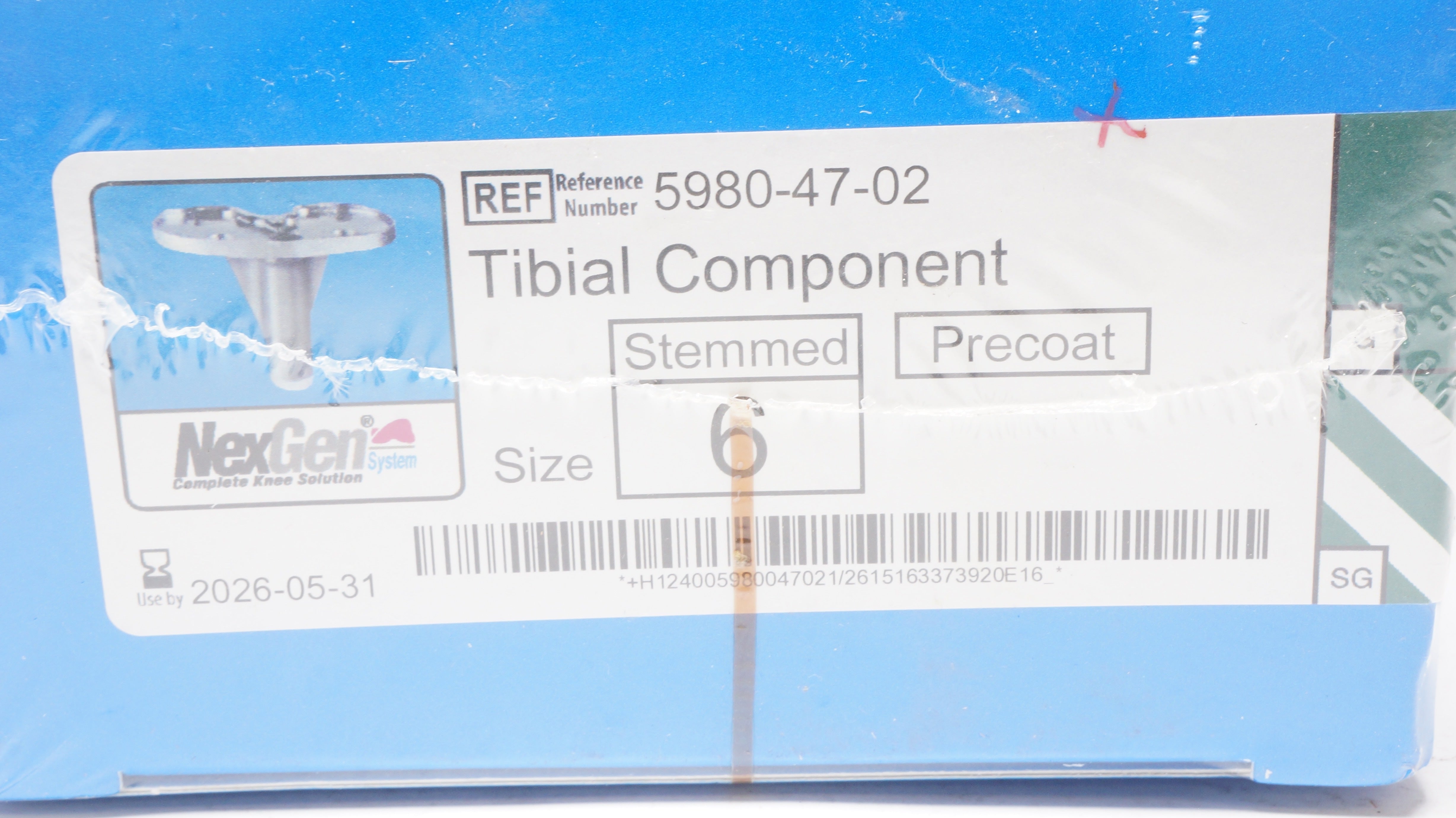 Zimmer 5980-47-02 NexGen Complete Knee Solution,Tibial Component