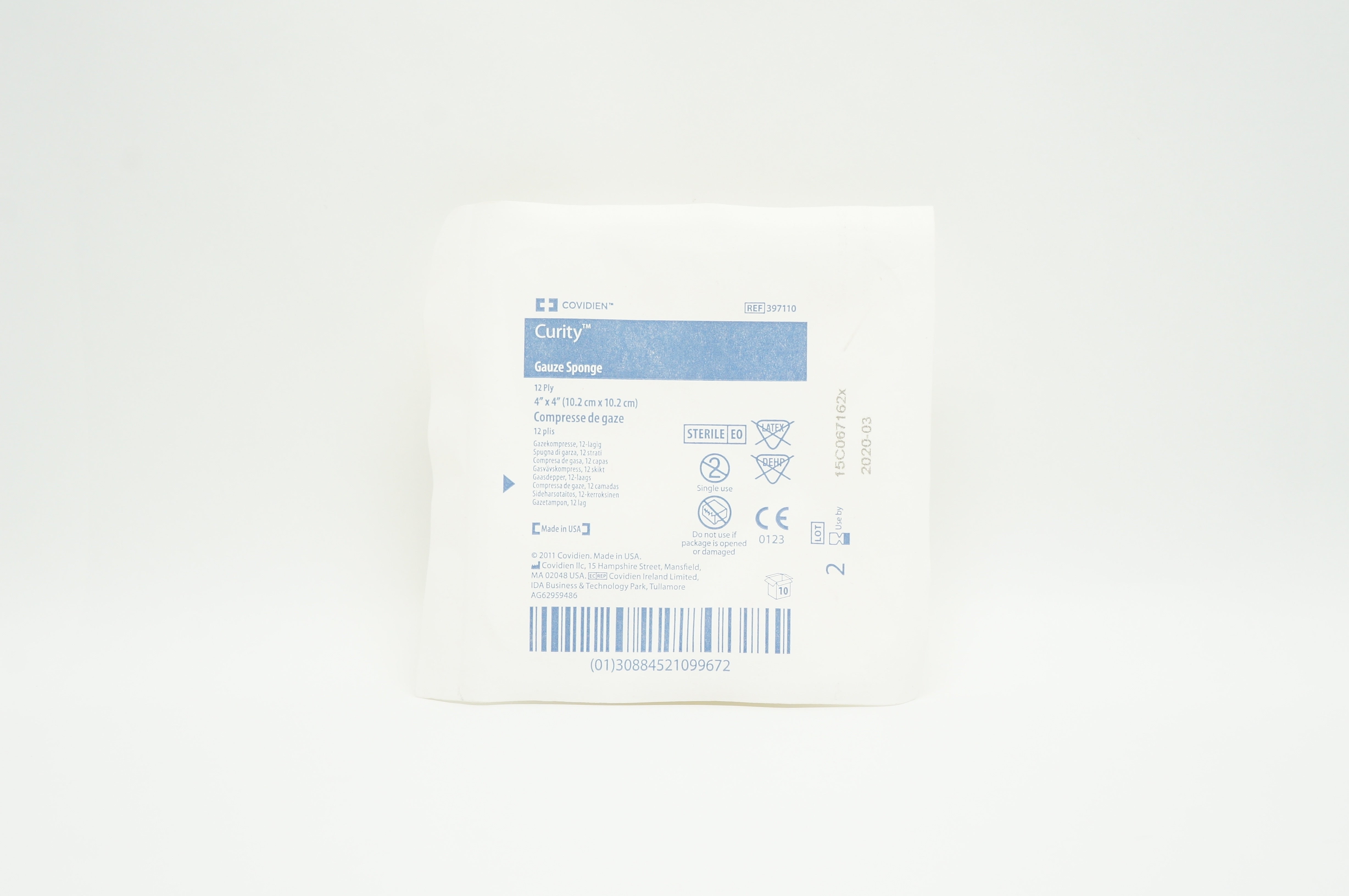 Covidien 397110 Curity Gauze Sponge 12 Ply 4inch x 4inch (x)