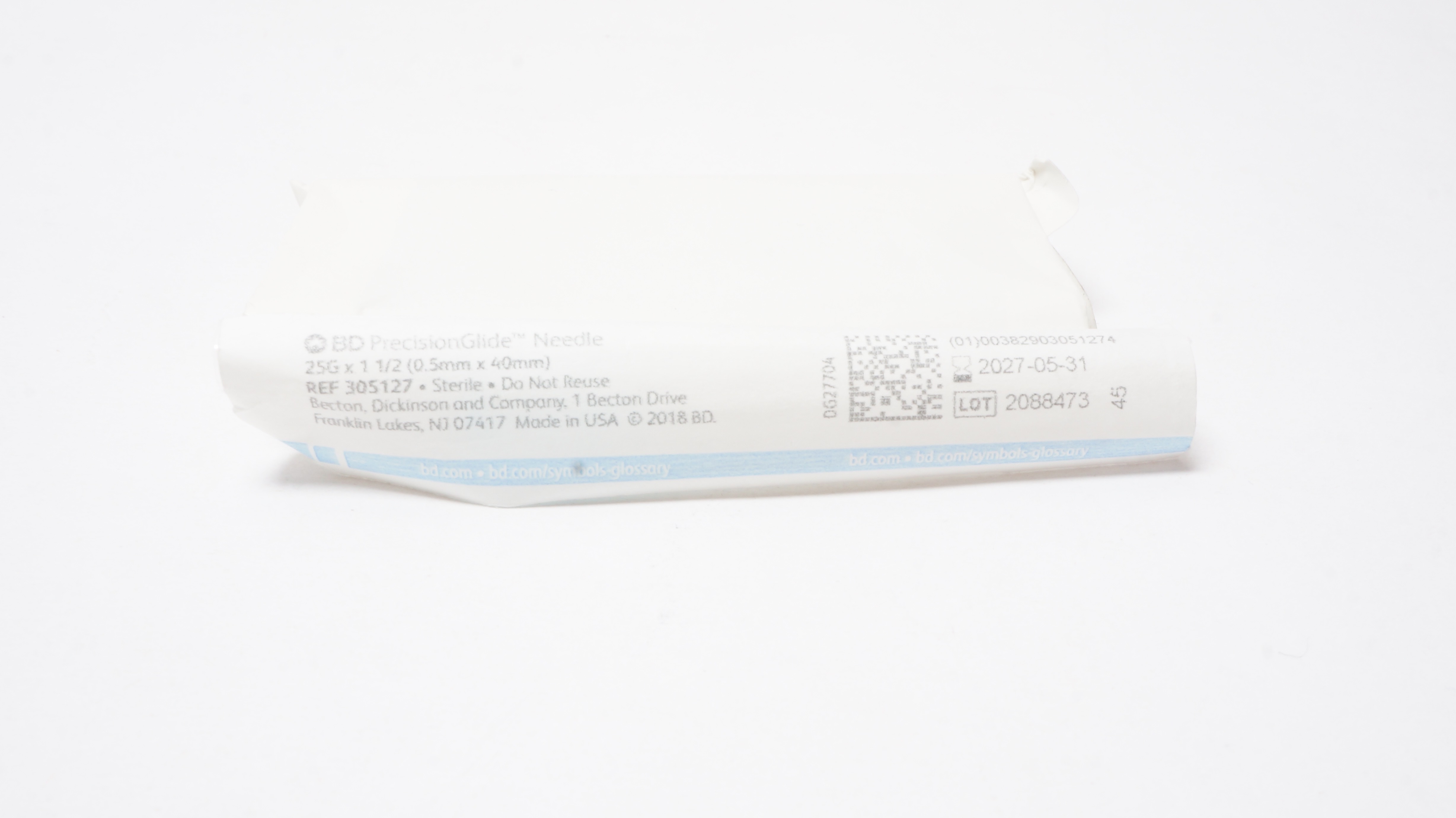 BD 305127 PrecisionGlide Ndle 25G x 1-1/2inch