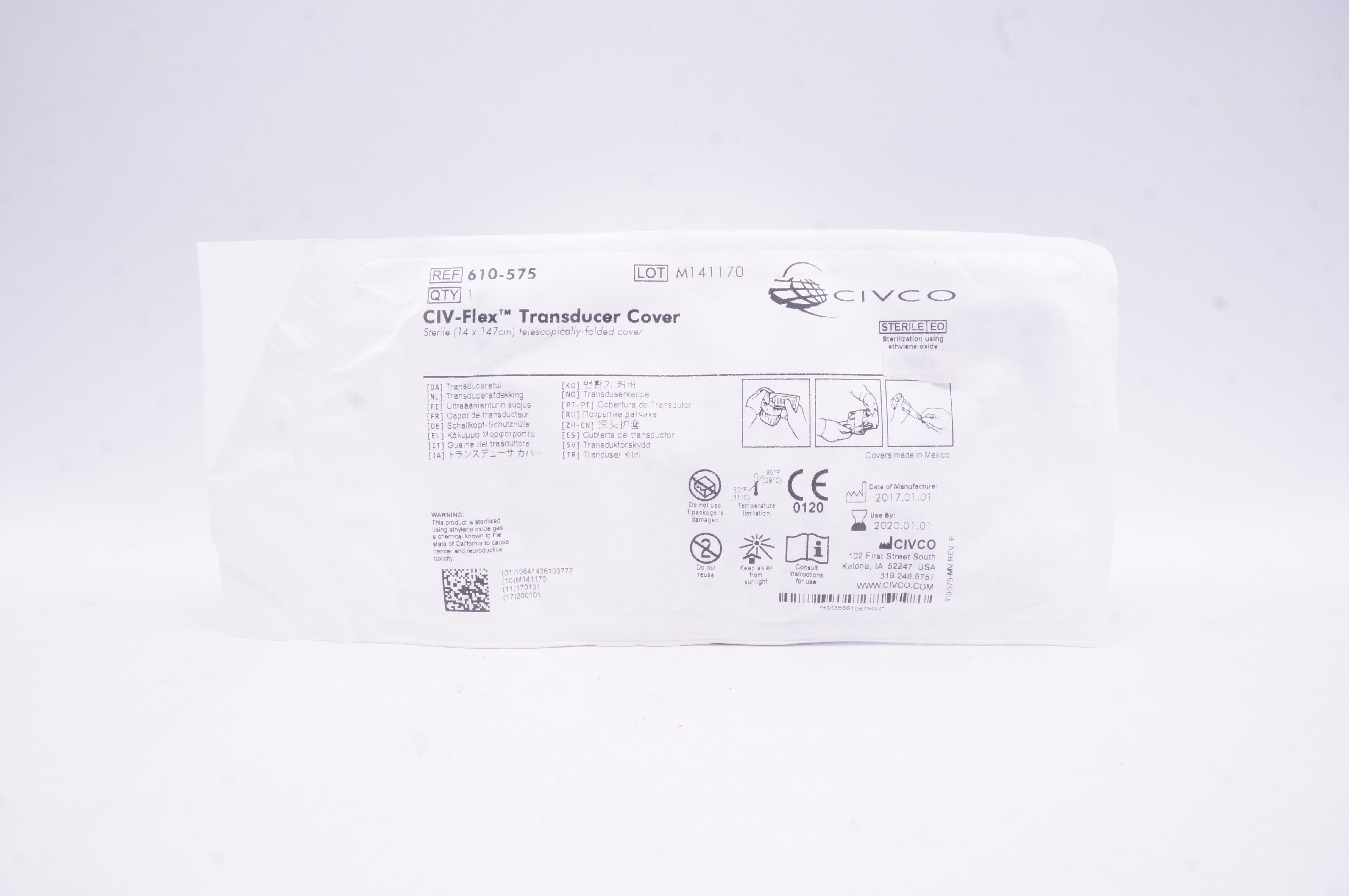 Civco 610575 CIVFlex Transducer Cover 14 x 147cm (x)