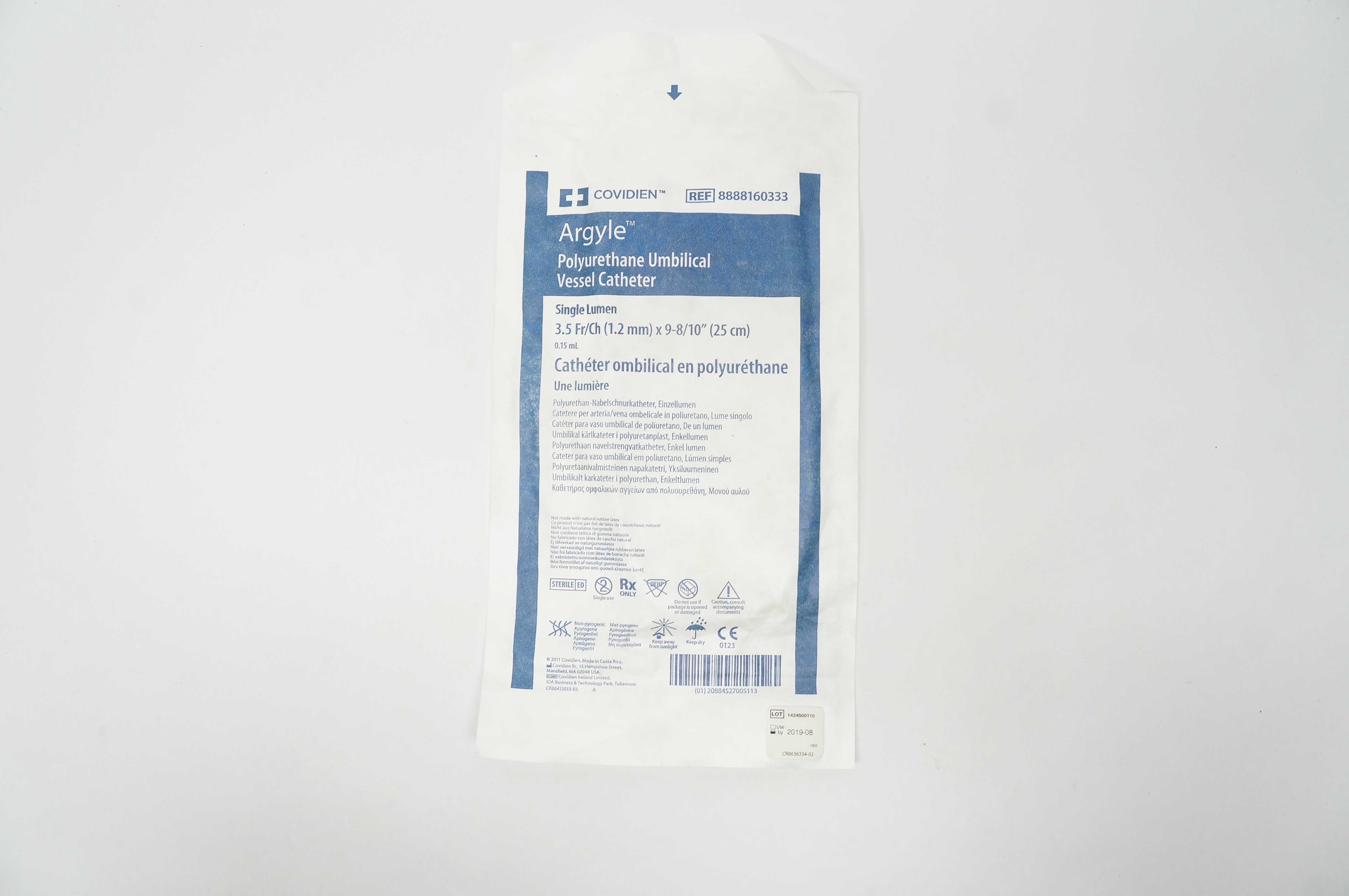 Covidien 8888160333 Argyle Umbilical Vessel Cath. 3.5Fr/Ch x 9-8/10inch (x)