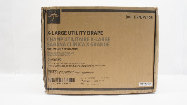 Medline DYNJP2408 Proxima X-Large Utility Drape W/Tape 20 x 30inch - Case of 50