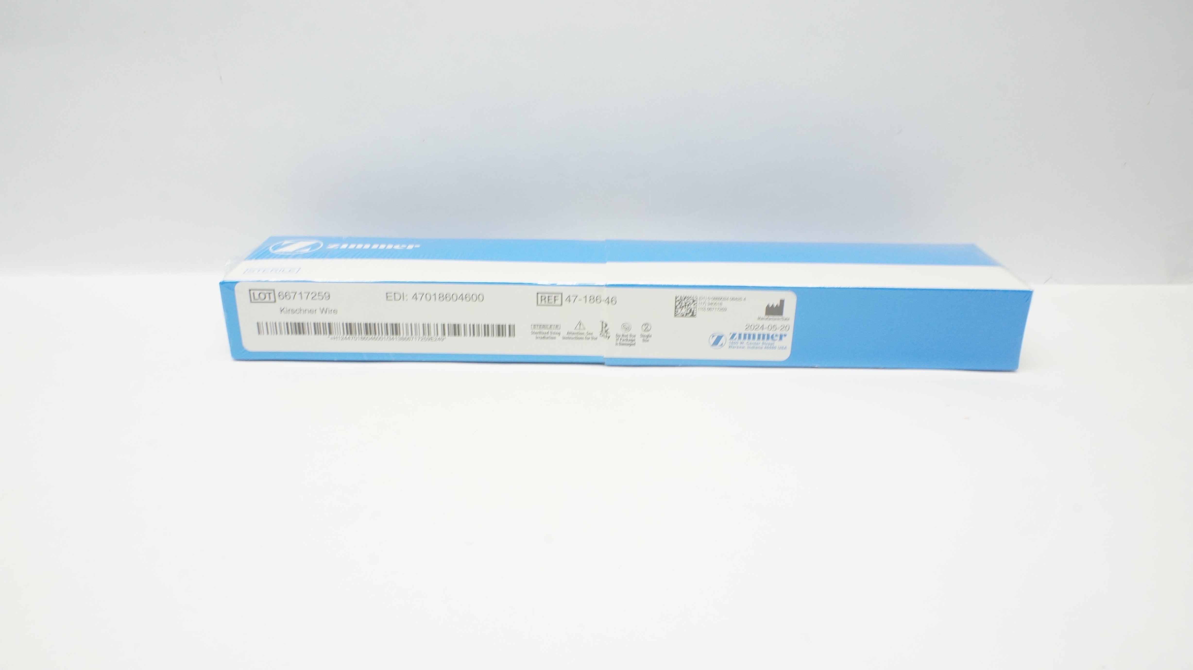 Zimmer 47-186-46 Kirschner Wire .035inch x 9inch, Style 1 (x) - Box of 5