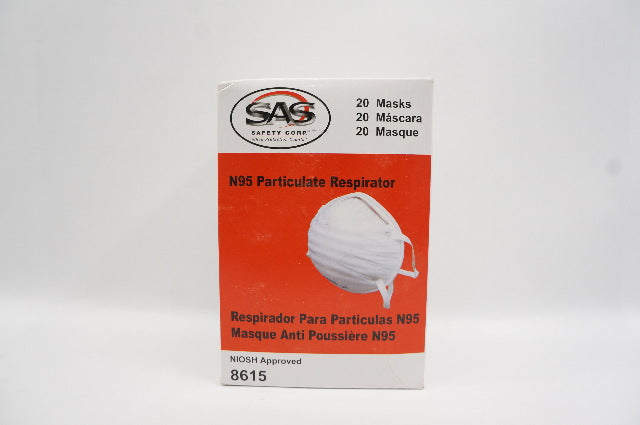 SAS 8615 N95 Particulate Respirator - Box of 20