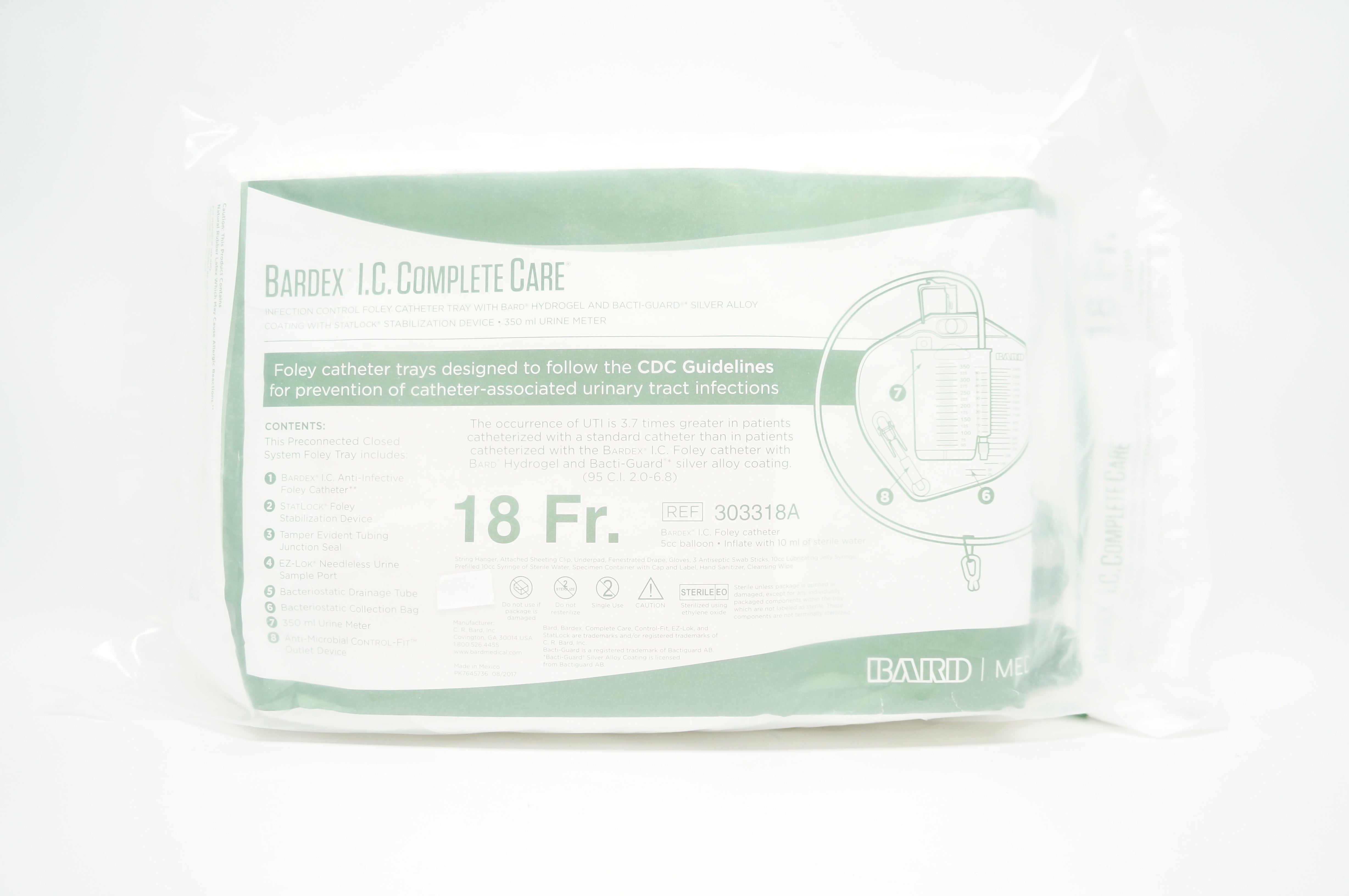 Bard 303318A Bardex I.C. Complete Care 18Fr (x)