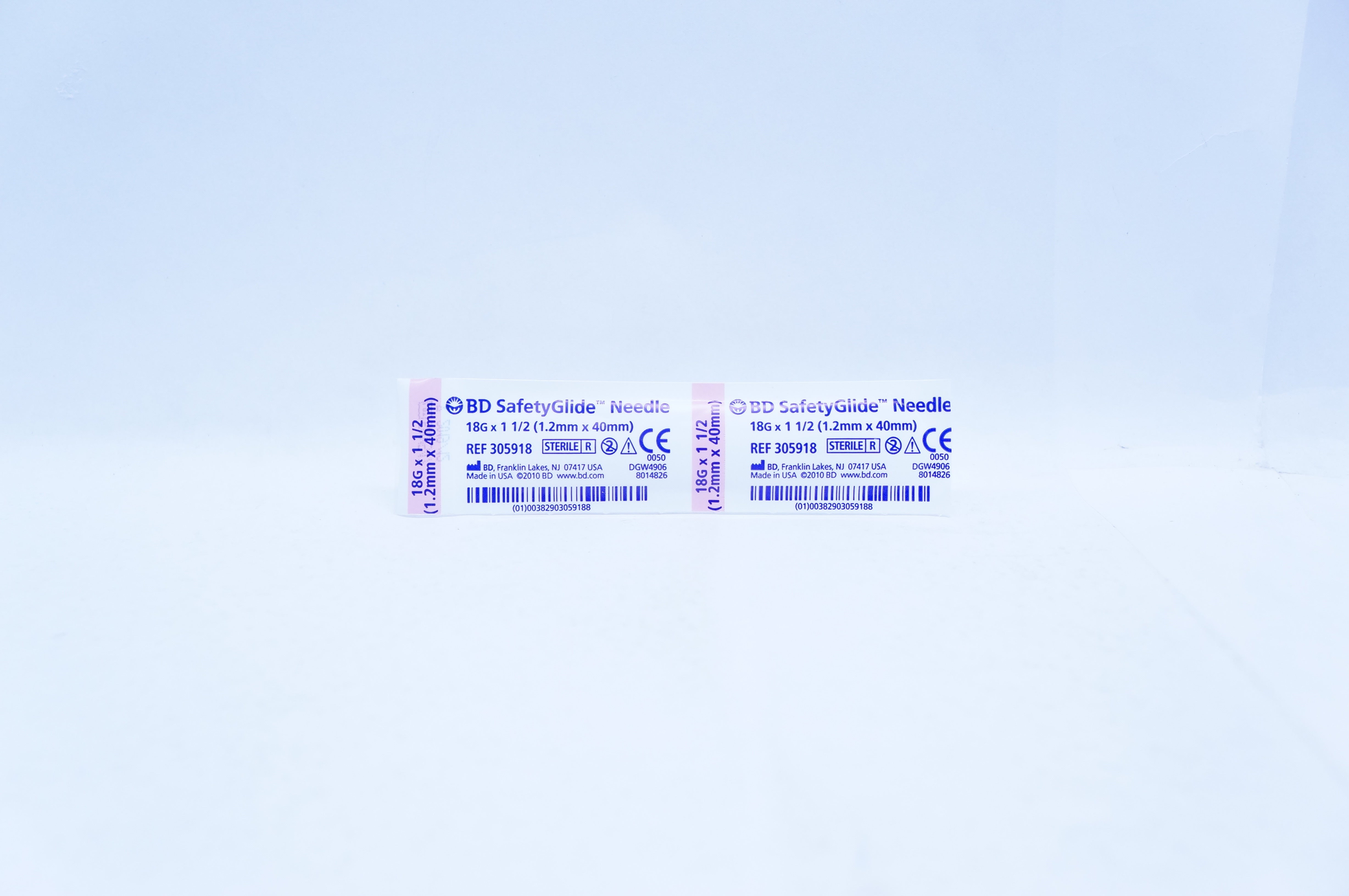 BD 305918 SafetyGlide Injection Ndle 18G x 1-1/2inch (x)