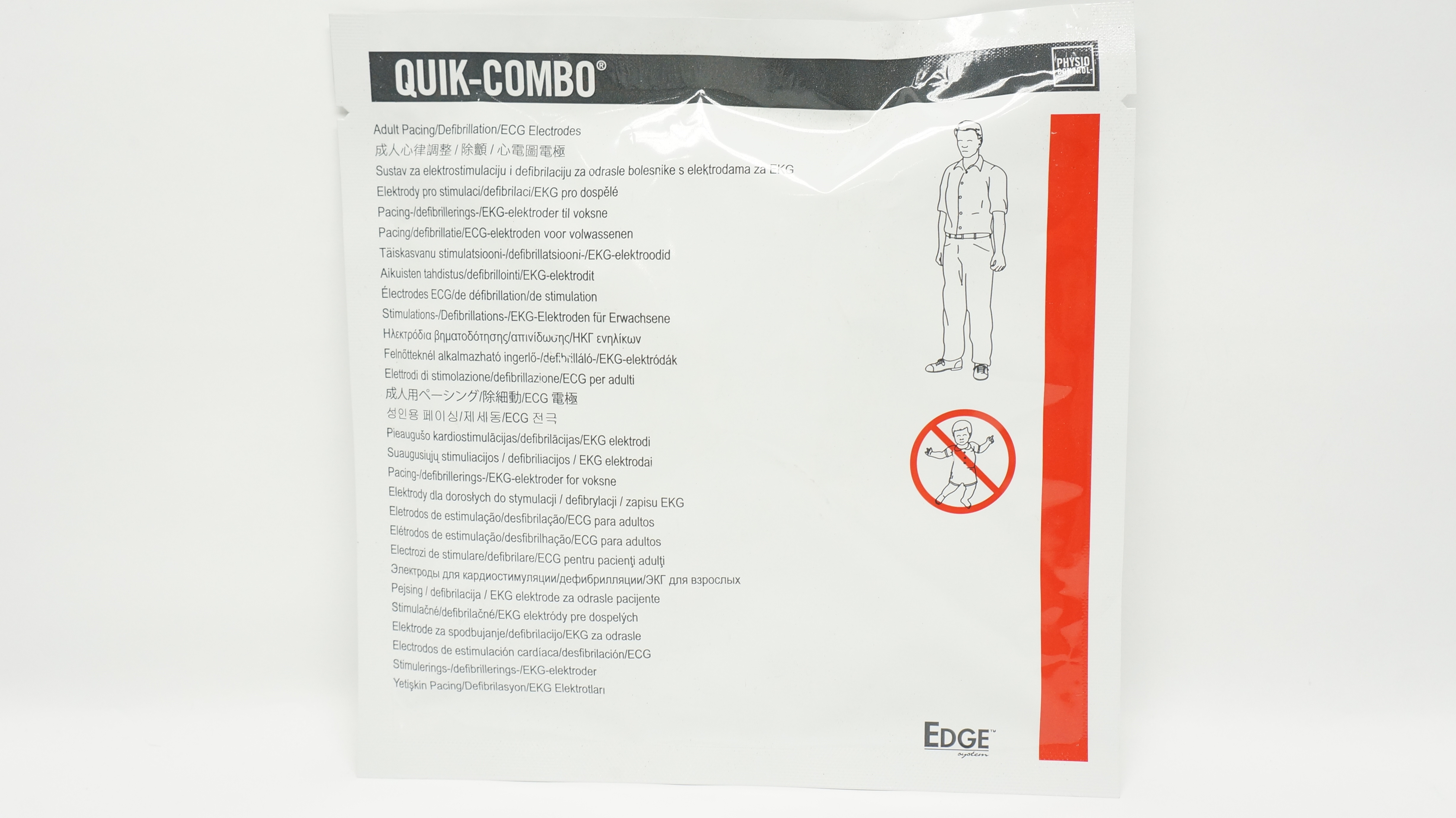 Physio-Control 11996-000091 Quick-Combo Pacing/Defibrillation/ECG Electrodes