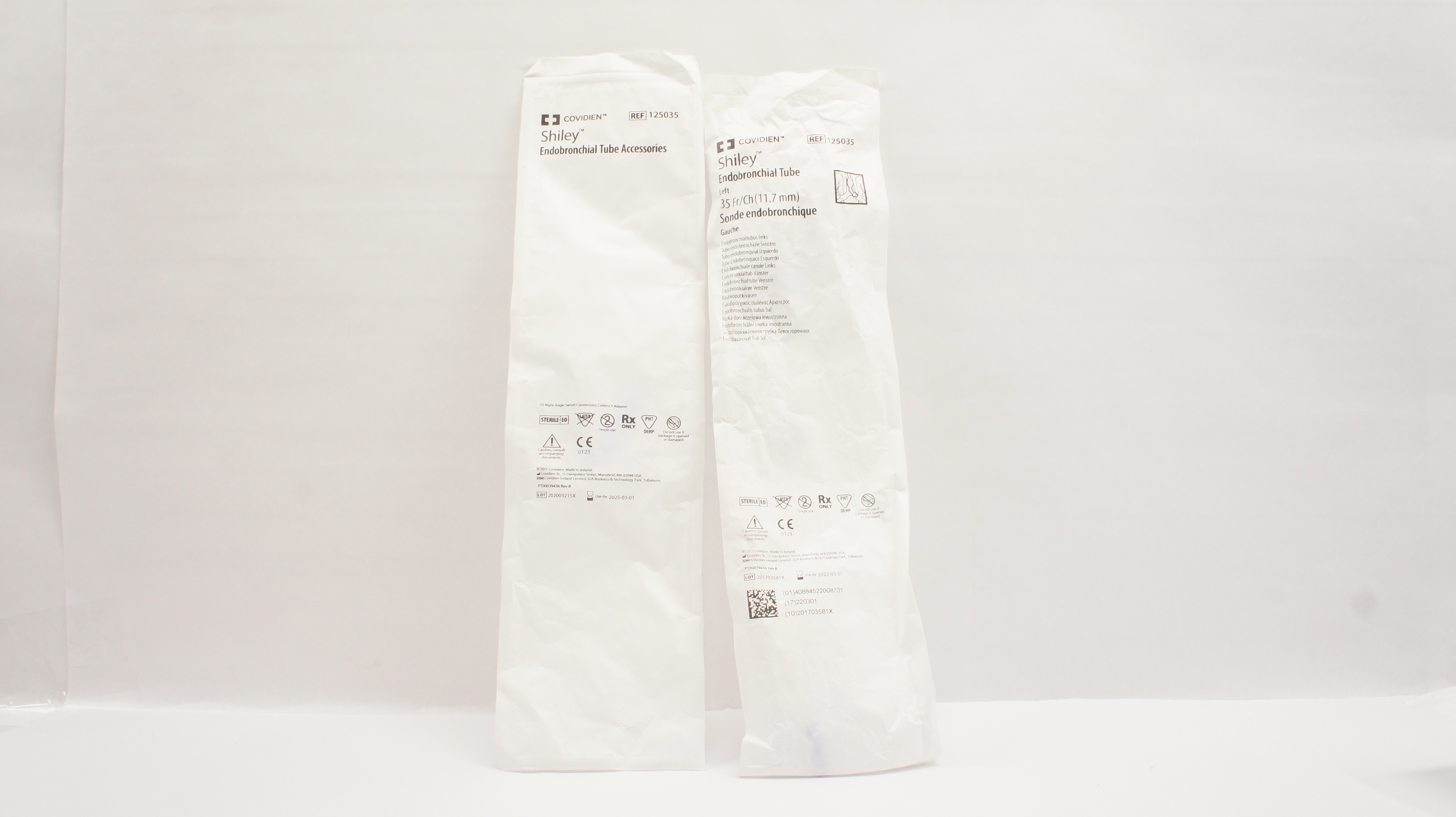 Covidien 125035 Shiley Endobronchial Tube Accessories & Left Tube 35 Fr