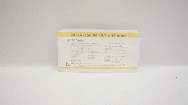 BD 383510 Nexiva Closed IV Cath. System Single Port 24Ga x 0.56inch (x)