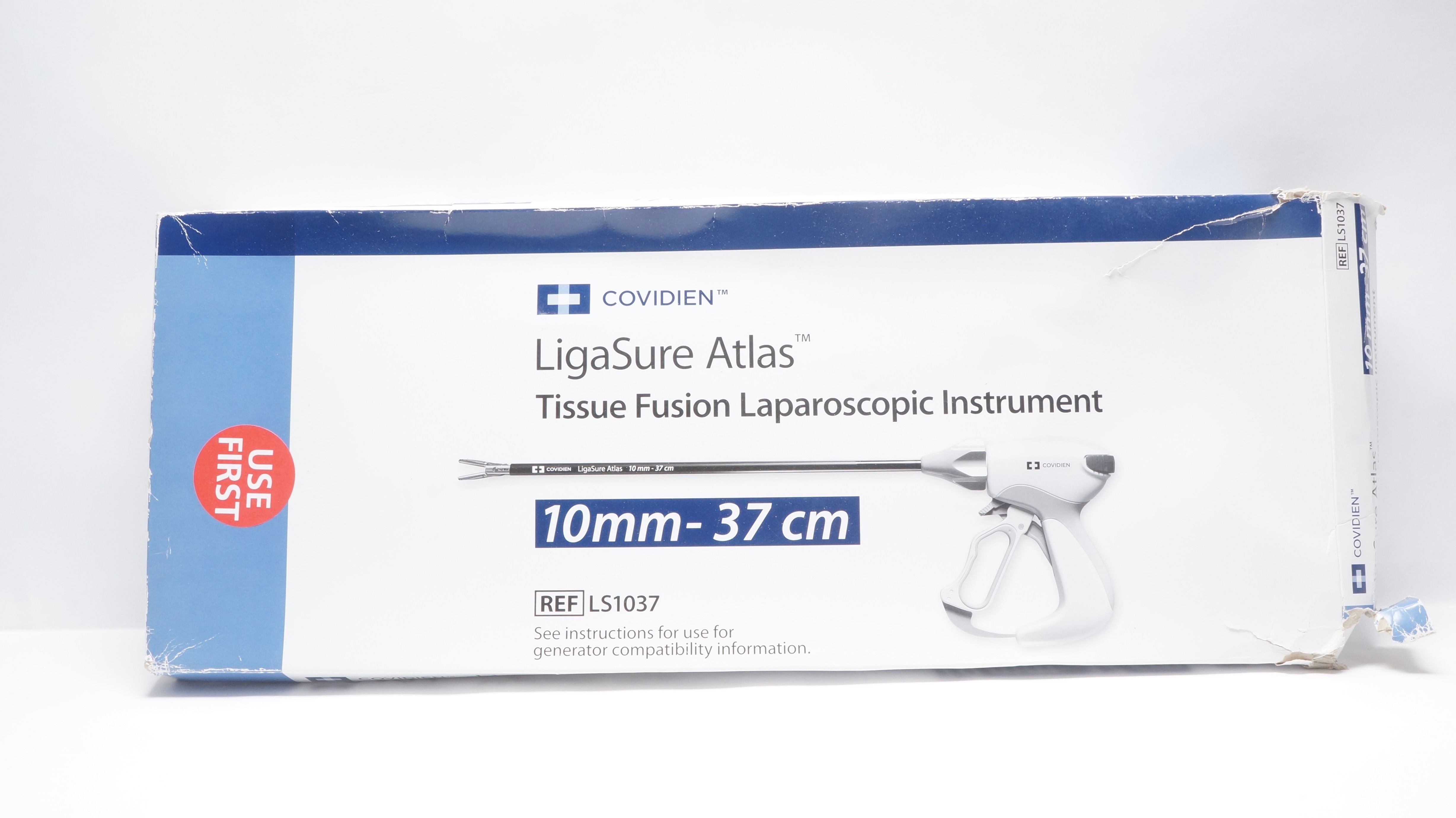 Covidien LS1037 LigaSure Tissue Fusion Laparoscopic Instrument 10mm - 37cm (x)