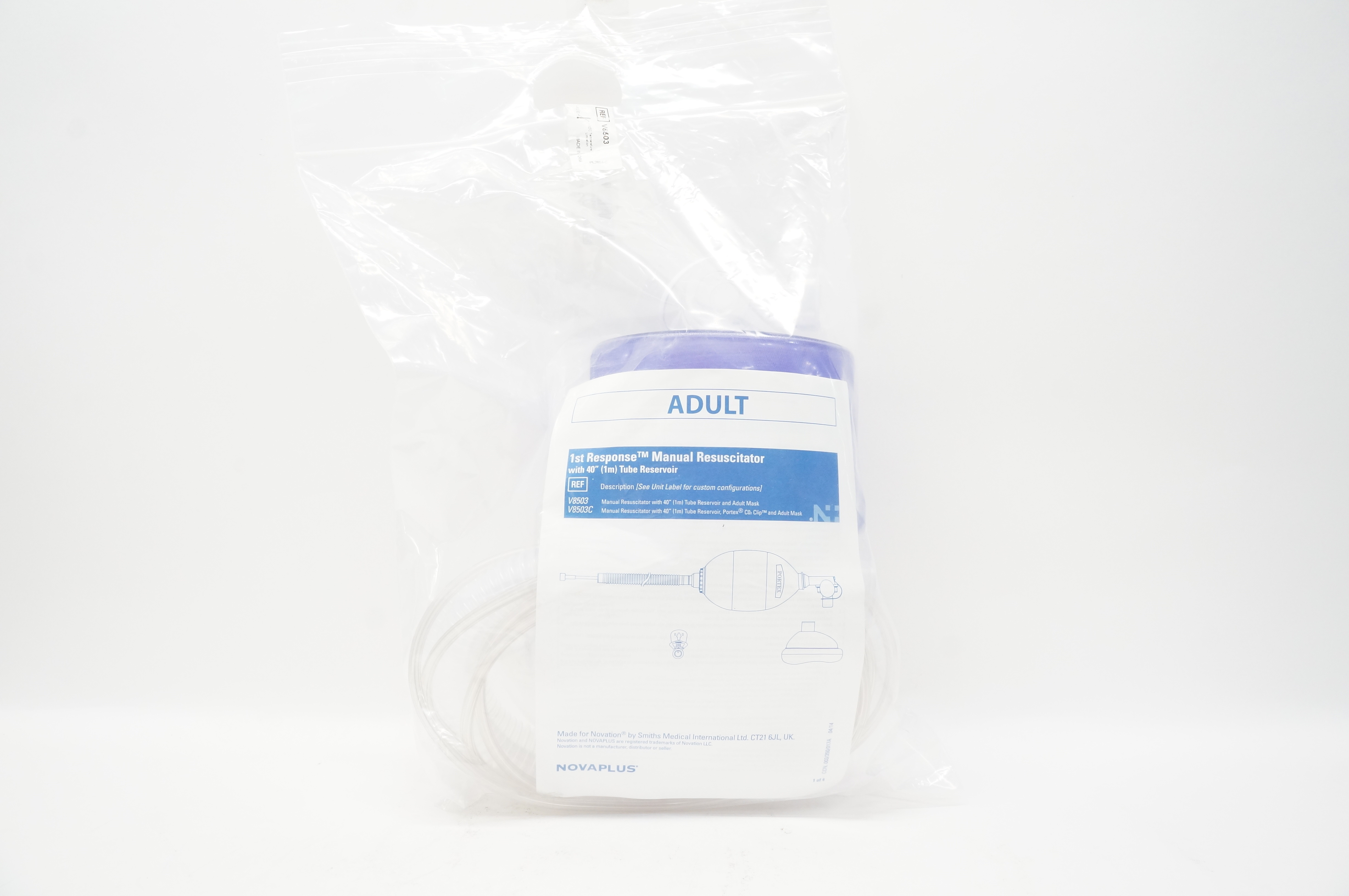 Smiths Medical V8503/V8503C Novaplus 1st Response Adult Manual Resuscitator