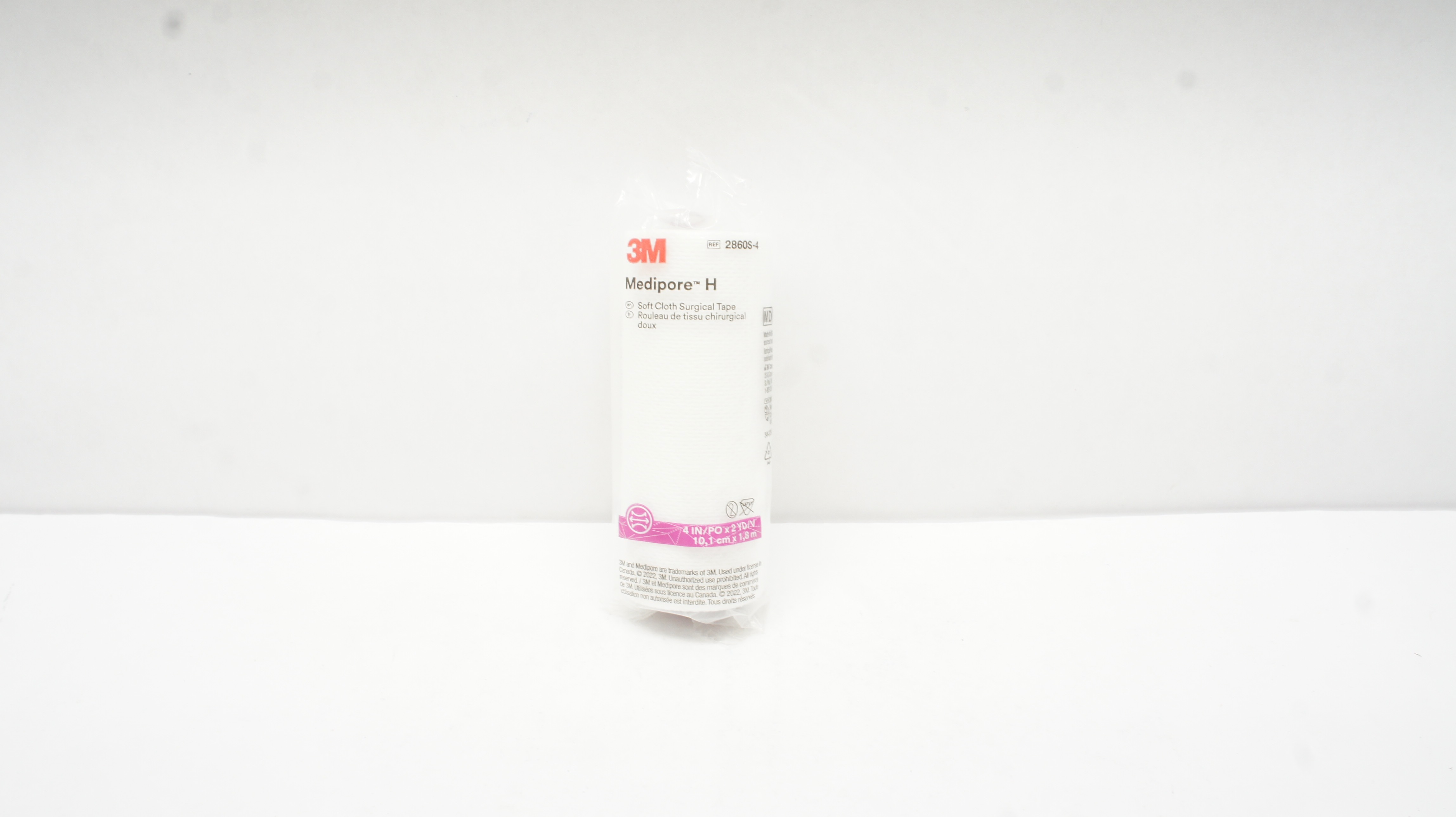 3M 2860S-4 Medipore H Soft Cloth Surgical Tape 4inch x 2yd