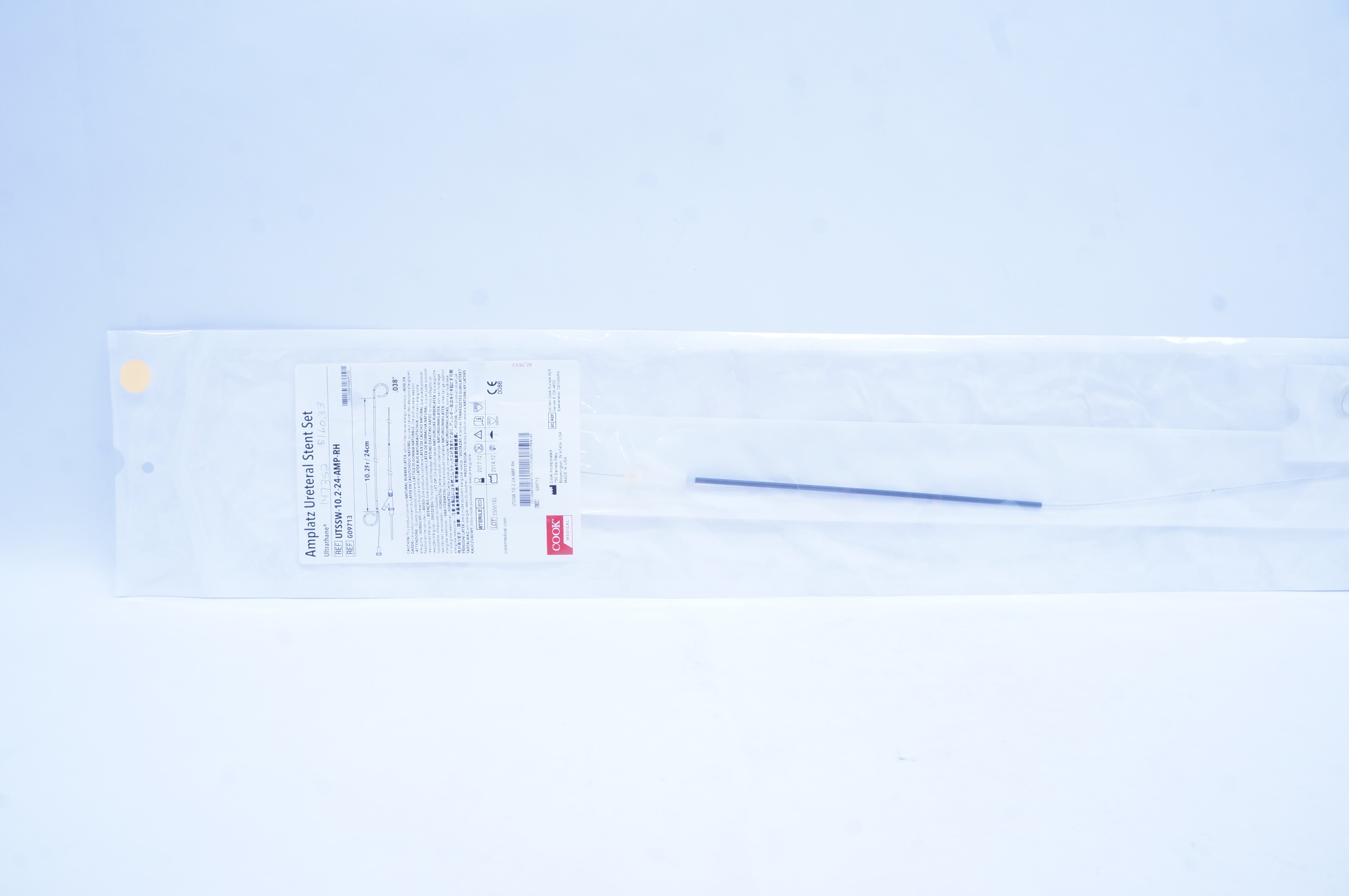 Cook Medical G09713 Amplatz Ureteral Stnt Set Ultrathane 10.2Fr. x .038inch (x)