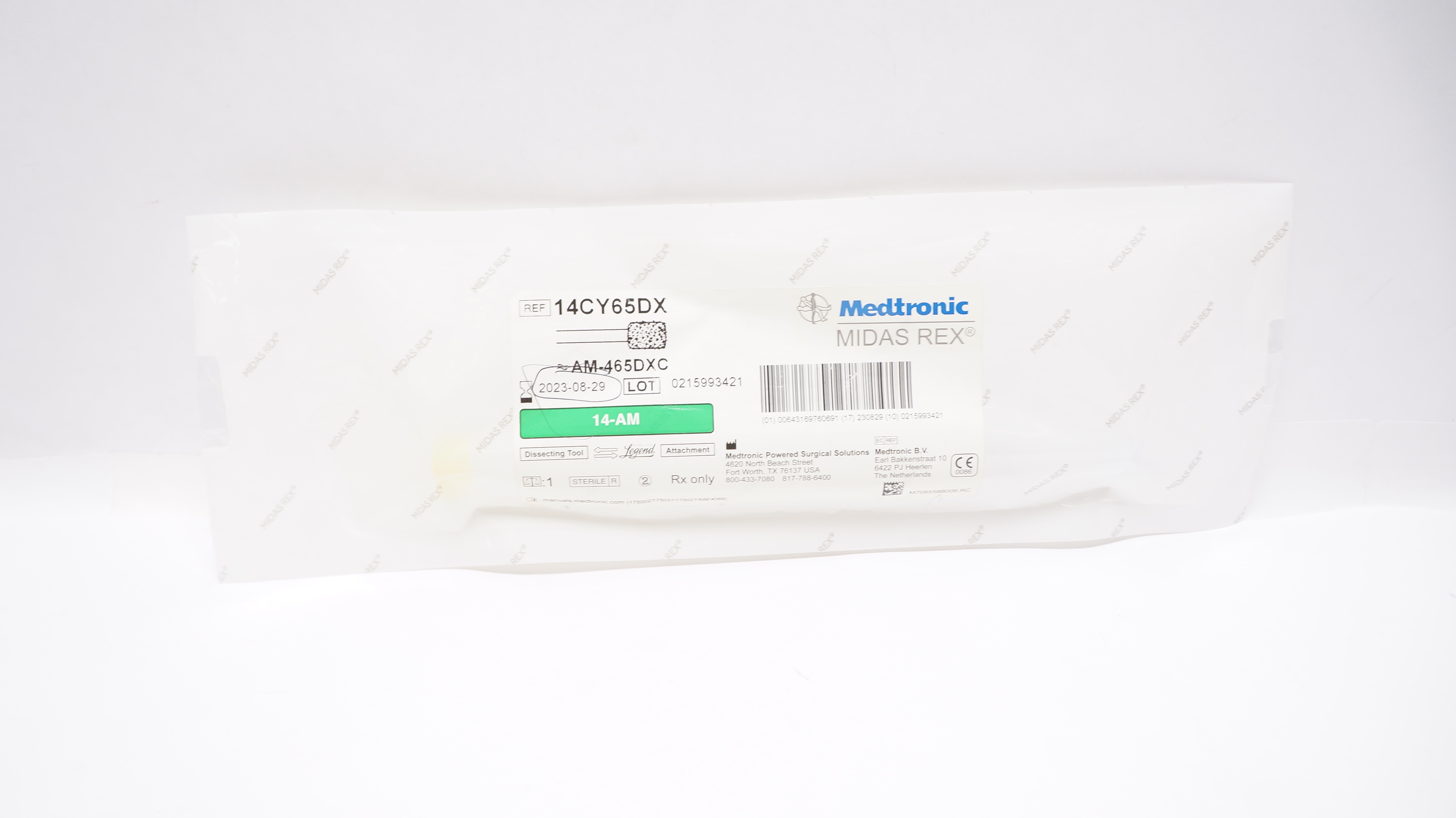Medtronic 14CY65DX Midas Rex 14-AM Dissacting Tool AM-465DXC (x)