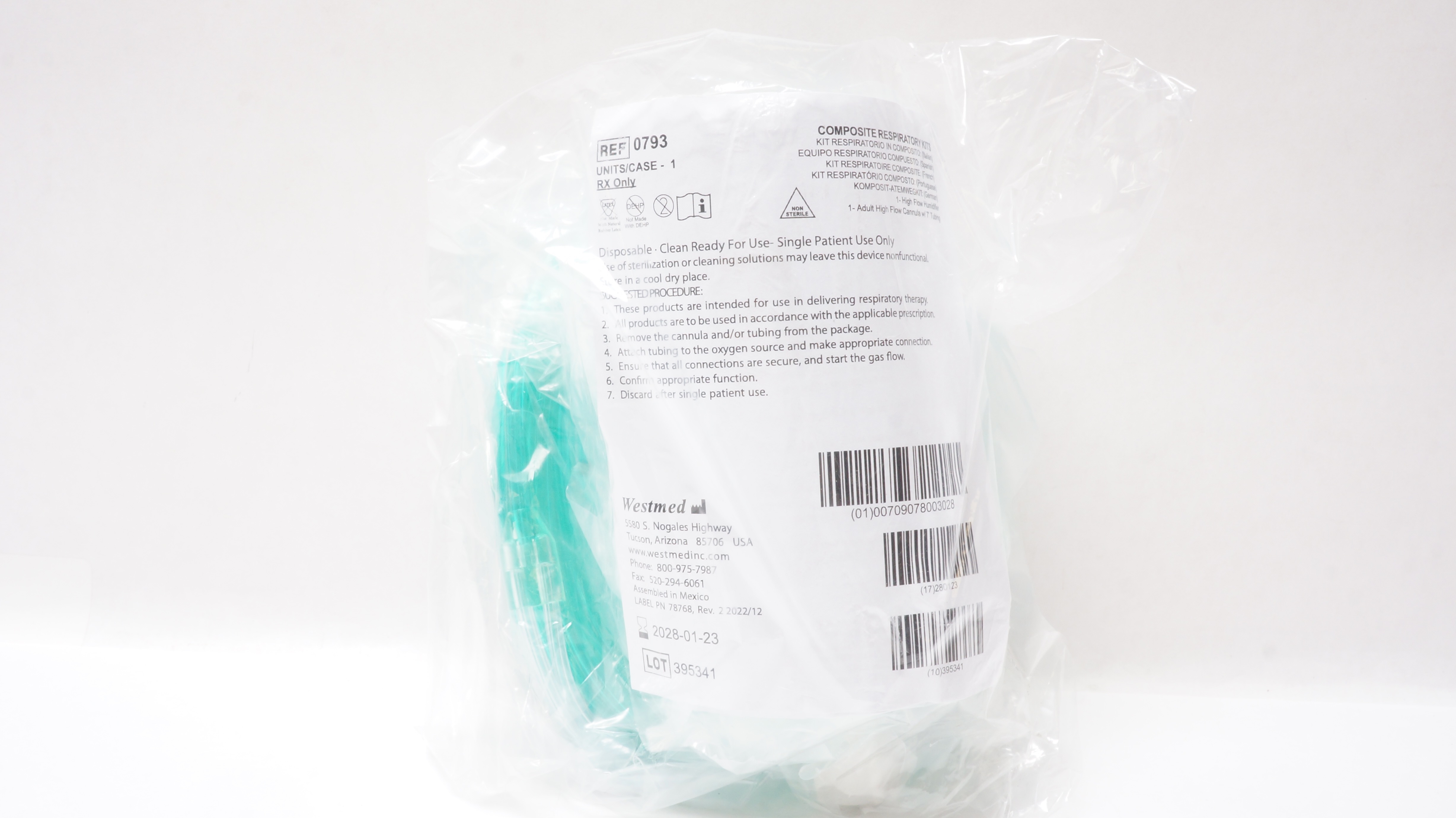 Westmed 0793 Disposable Composite Respiratory Kits