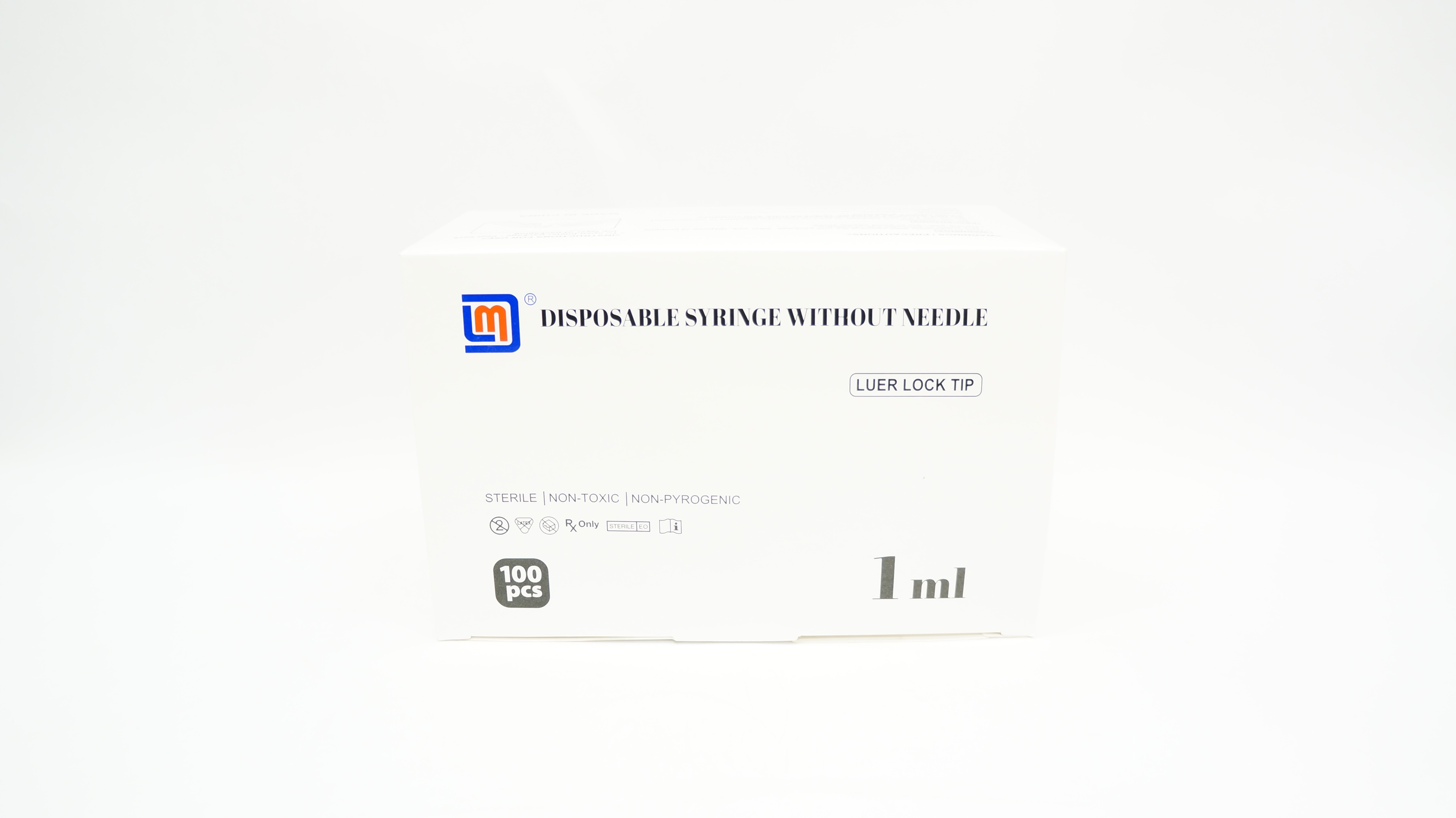 Yangzhou Medline S-1000 1mL Luer Lock Syringe Without Ndle - Box of 100