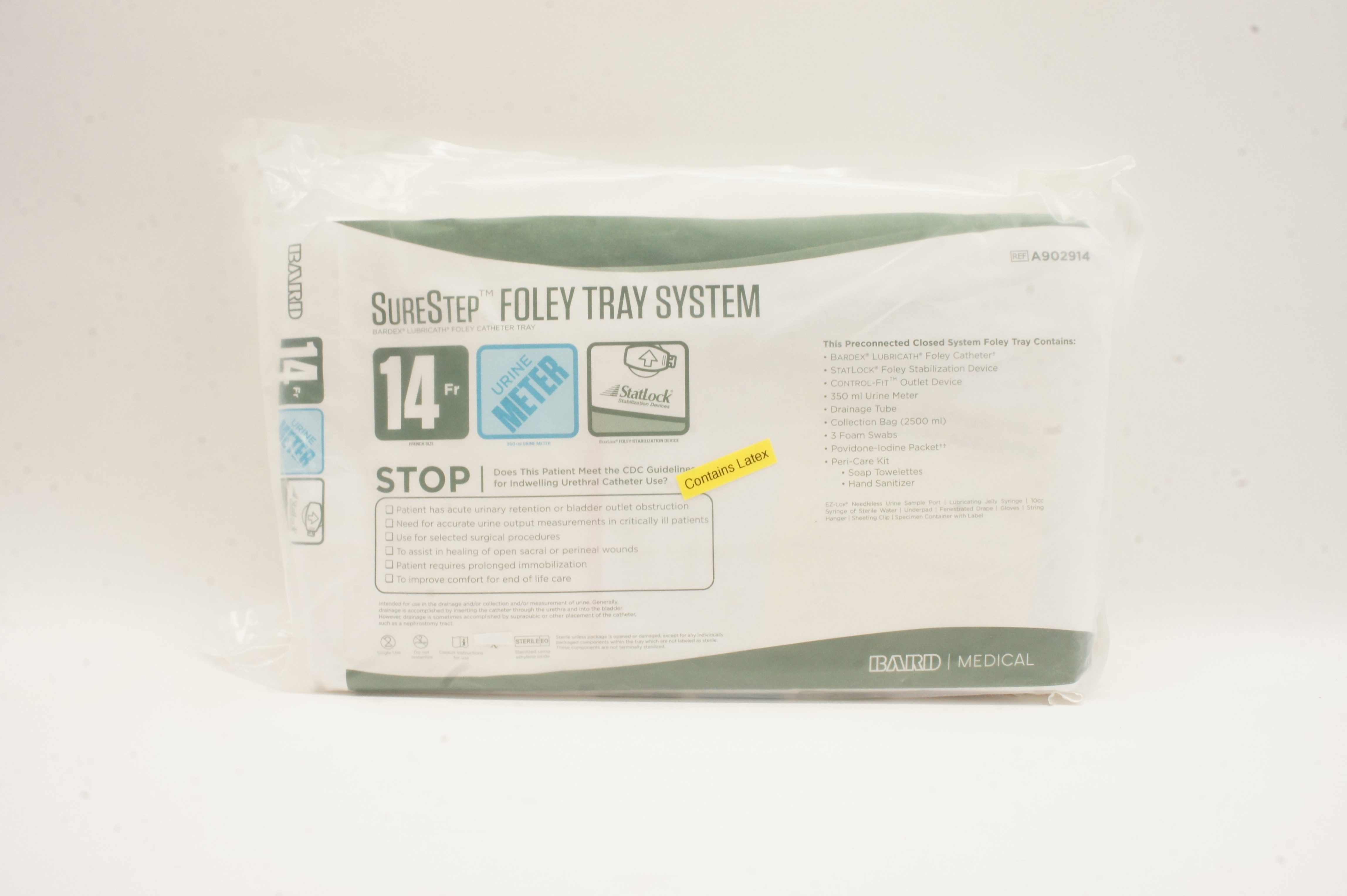 Bard A902914 Sure Step Foley Tray System 14Fr. (x)