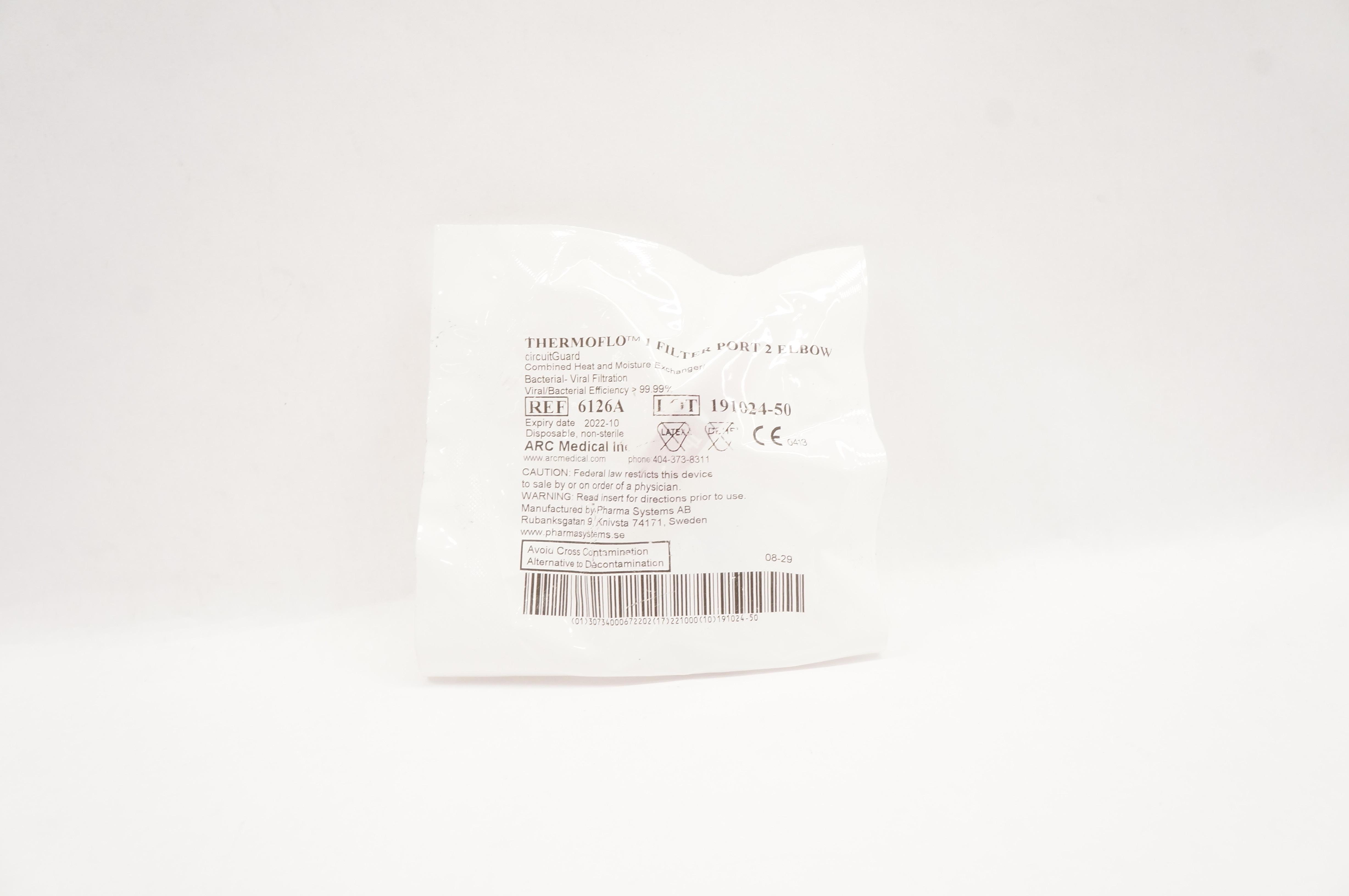 ARC Medical 6126A Thermoflo 1 Filter Port 2 Elbow
