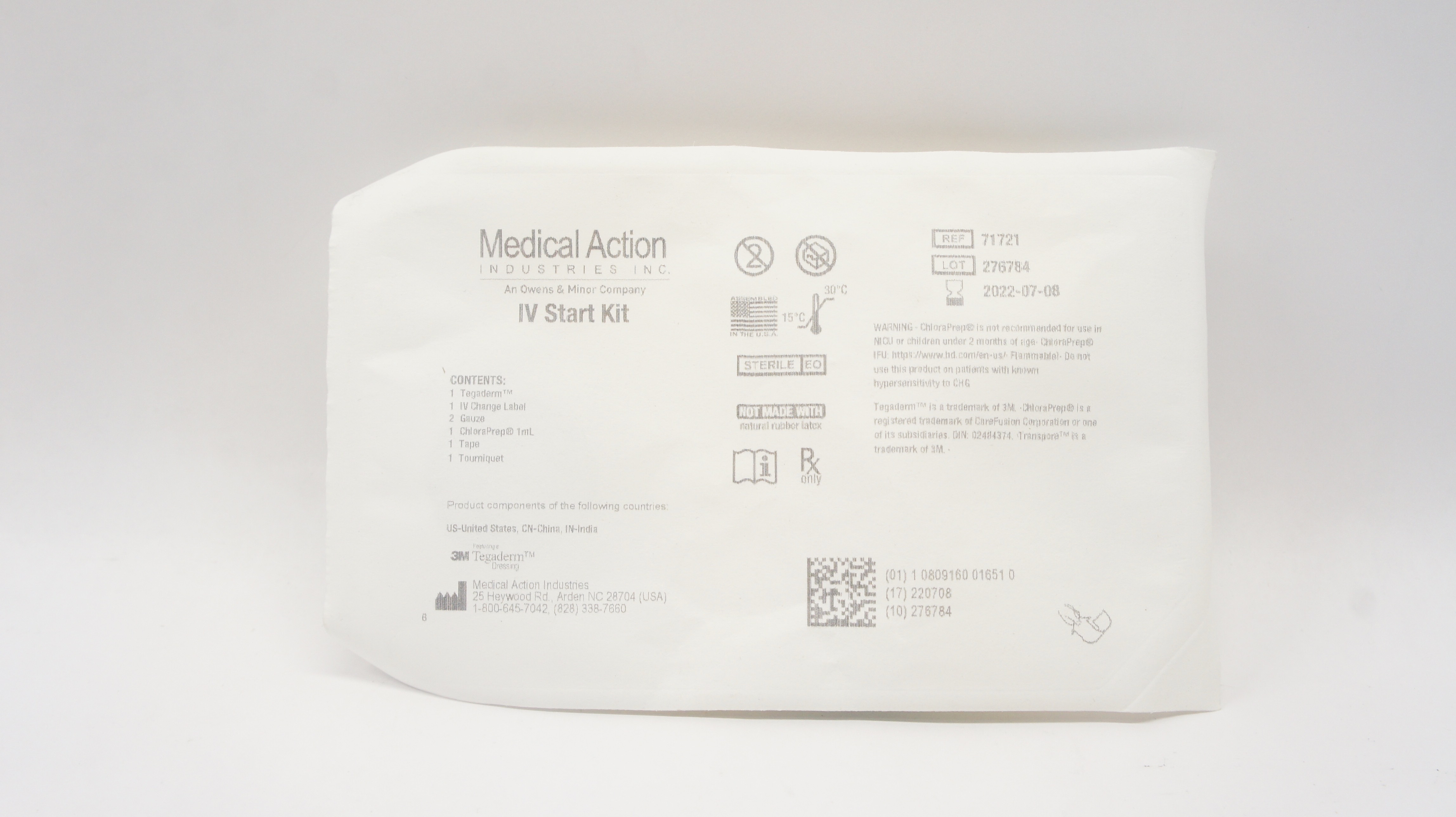 Medical Action Industries 71721 Featuring 3M Tegaderm Dressing IV Start Kit (x)