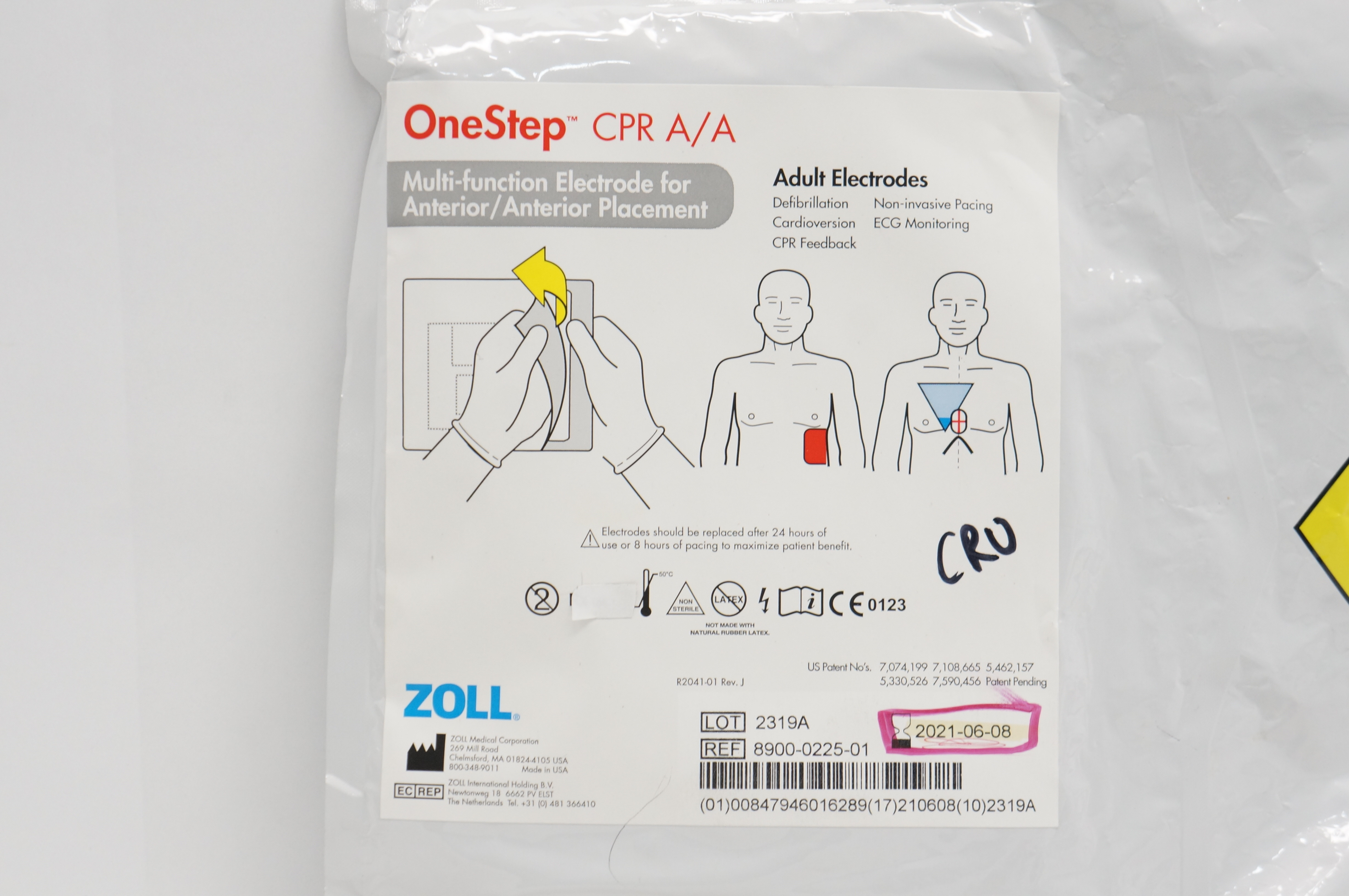 その他 Resuscitation [CD] OneStep Pacing Resuscitation Electrode for ZOLL M & R Series