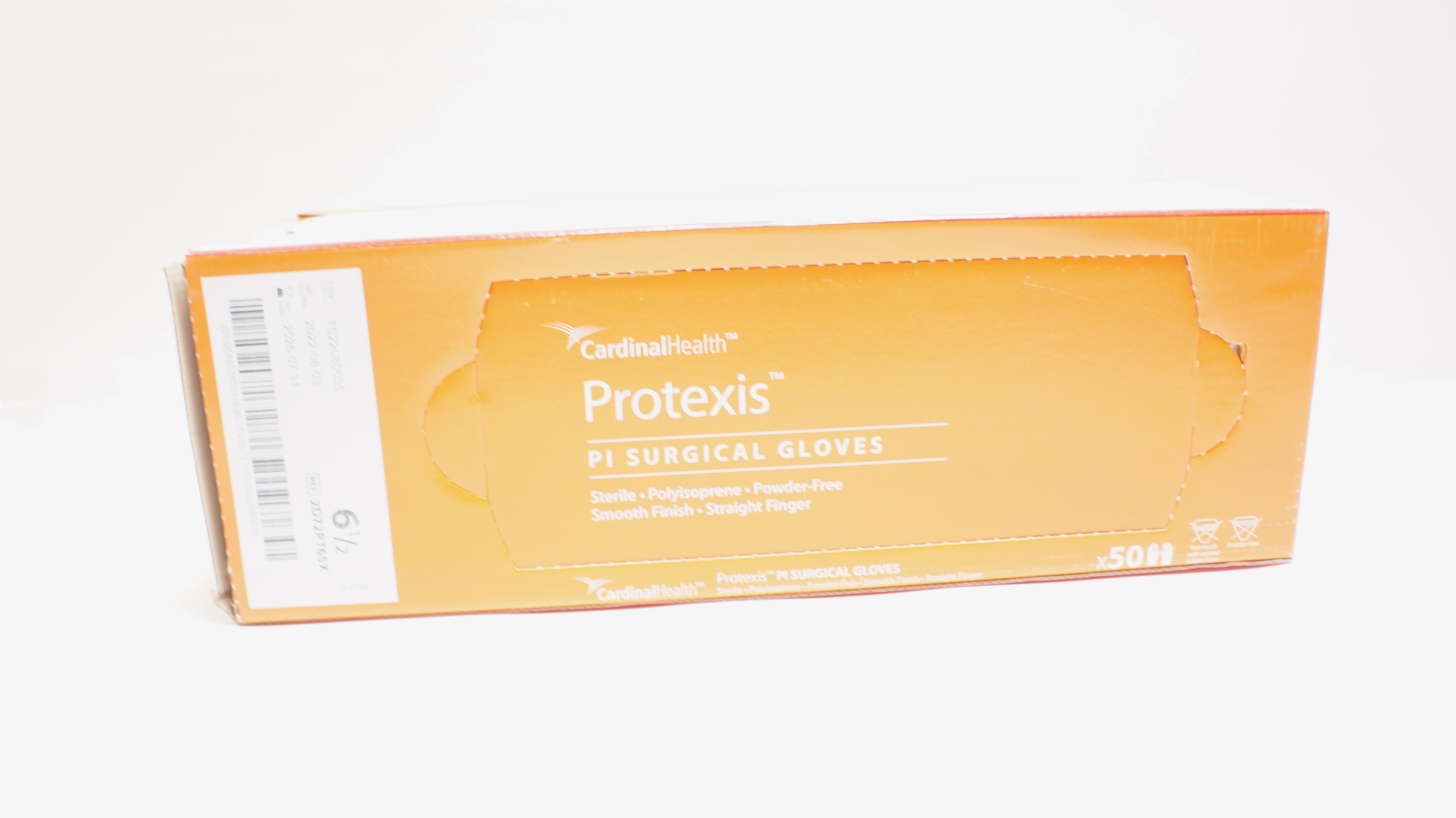 Cardinal Health 2D72PT65X Protexis PI Surgical Gloves, Size 6-1/2 - Box of 50