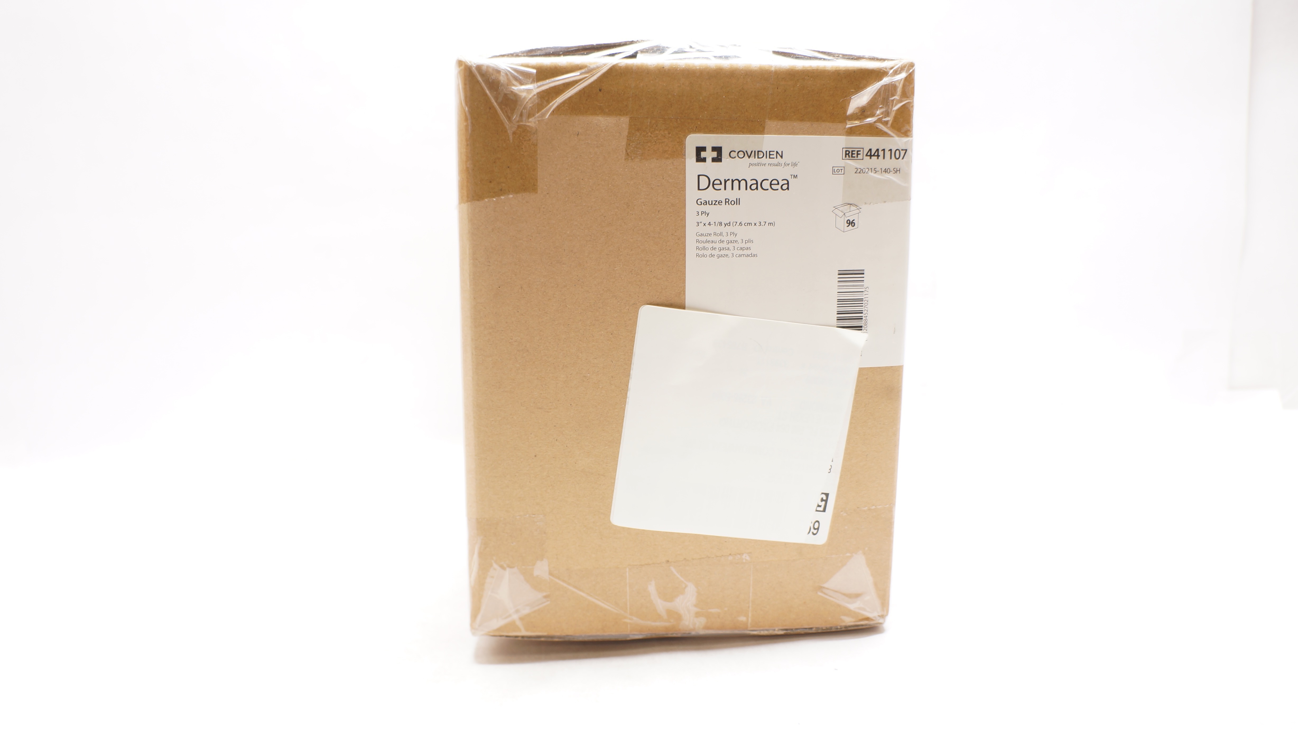 Covidien 441107 Dermacea Gauze Roll 3Ply 3inch x 4-1/8yd - Case of 96
