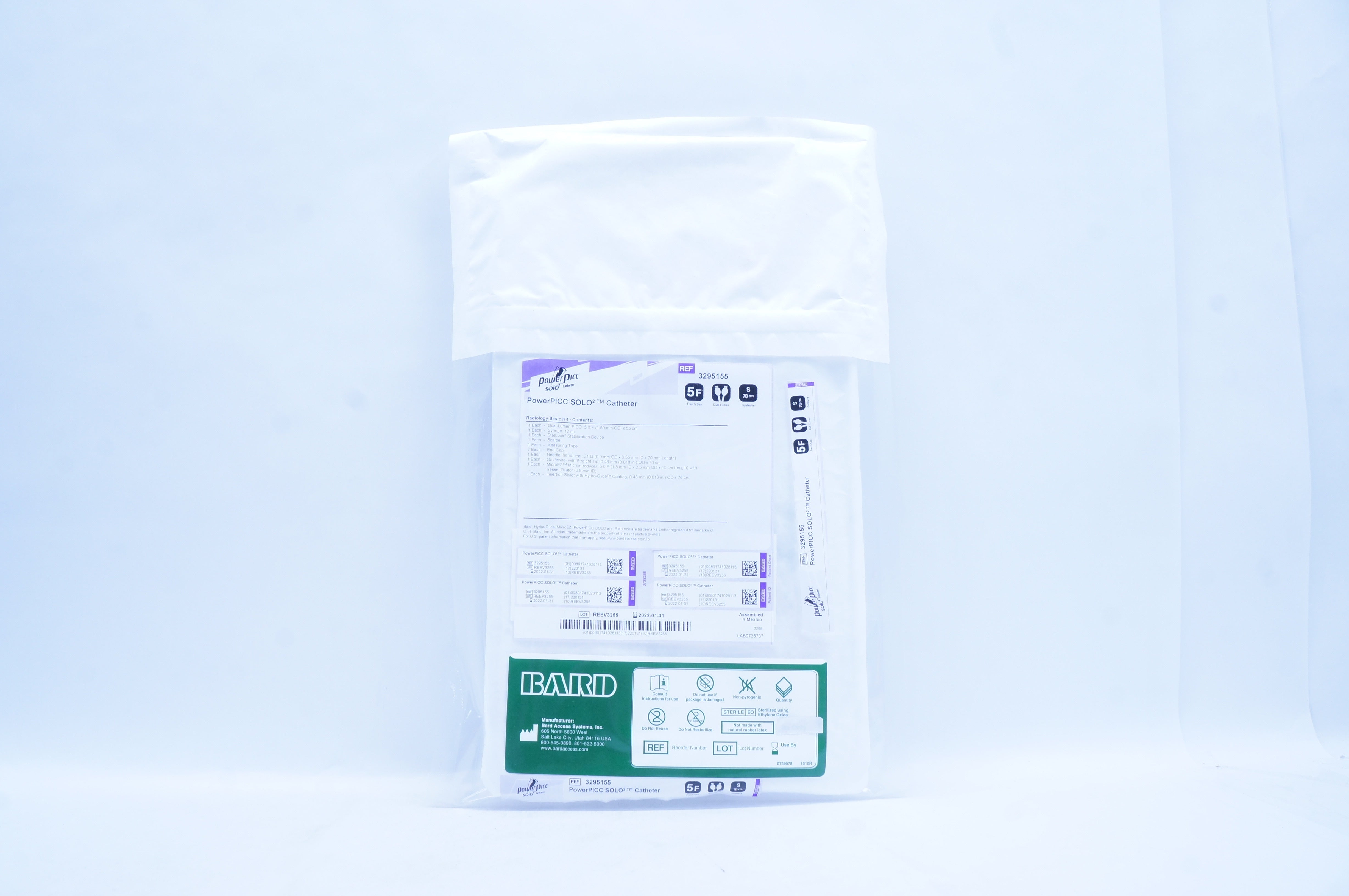 Bard 3295155 PowerPICC SOLO² Cath. Dual-Lumen, 5F x S 70cm