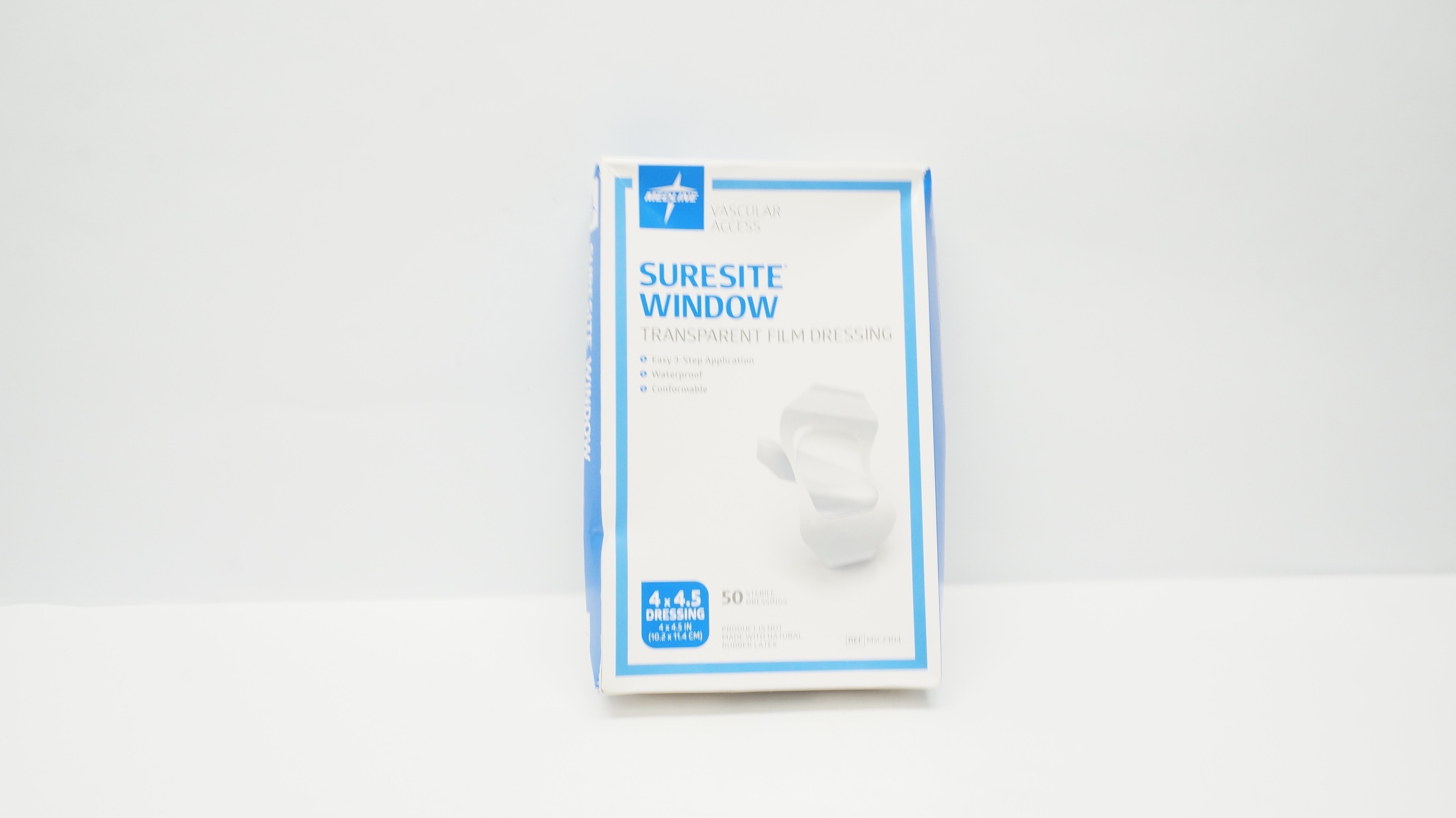 Medline MSC2304 Suresite Window, Transparent Film Dressing 4 x 4.5in - Box of 50