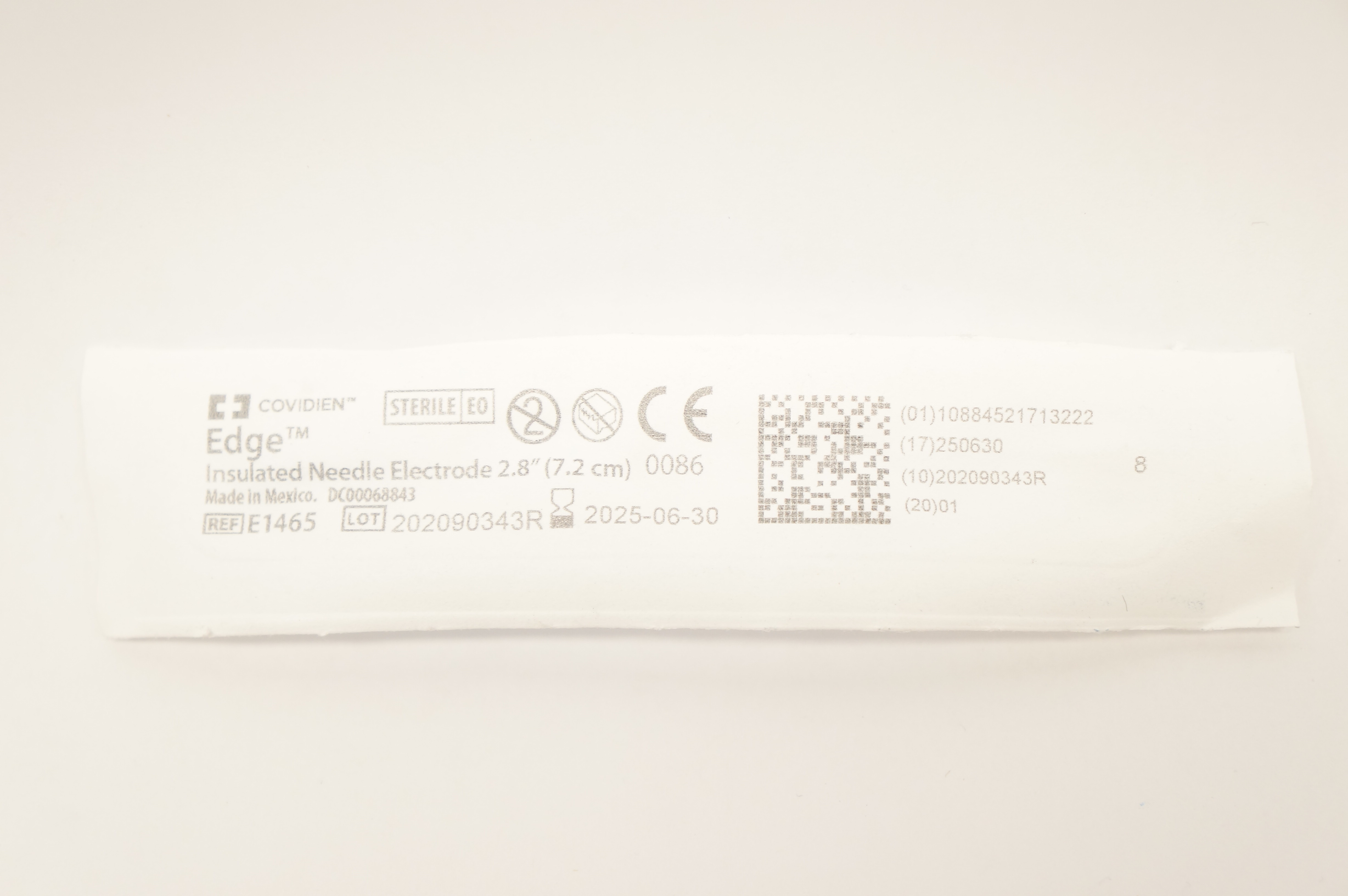Covidien E1465 Edge Insulated Ndle. Electrode 2.8inch
