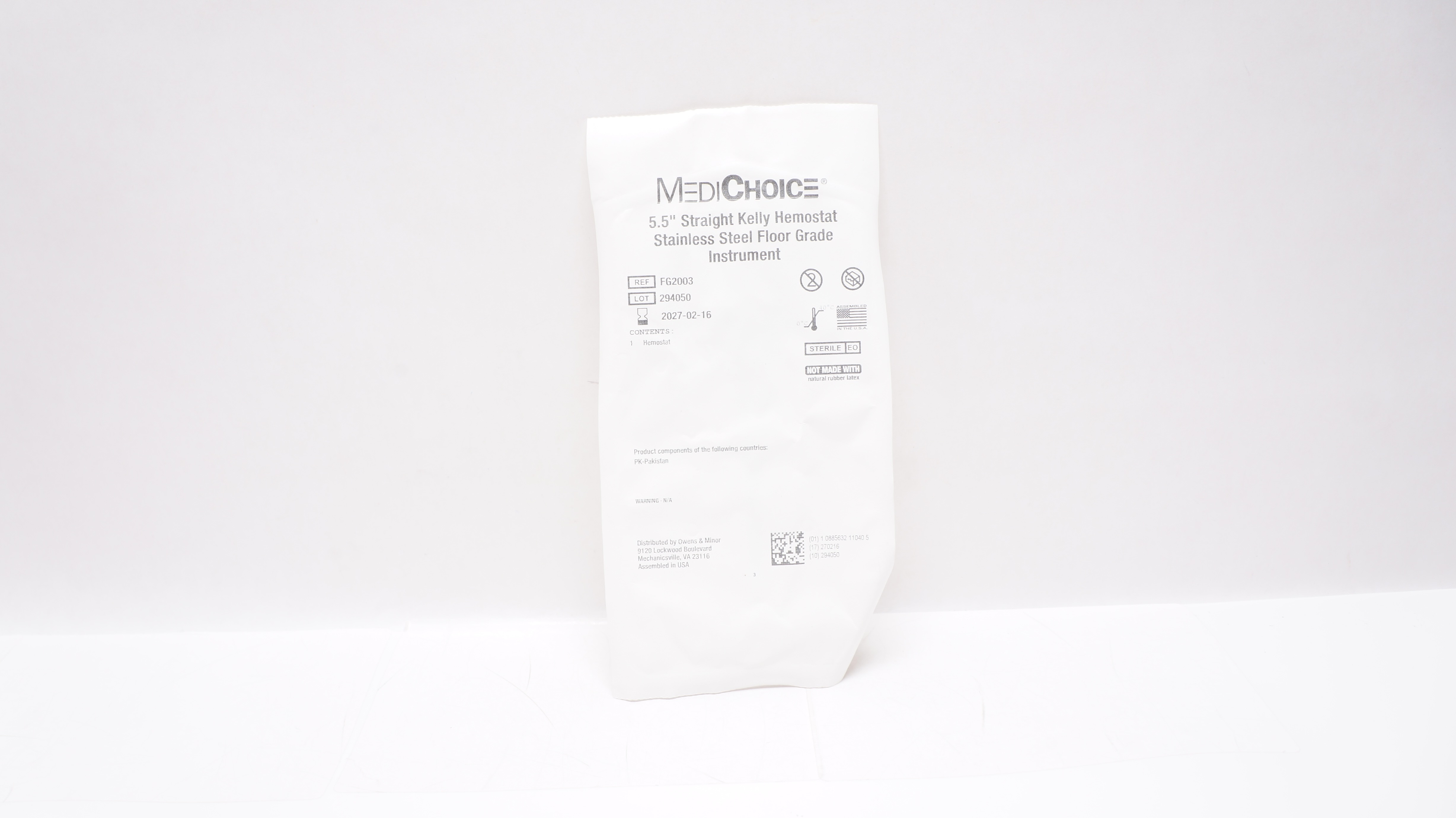 MediChoice FG2003 Straight Kelly Stainless Steel Floor Grade Hemostat 5